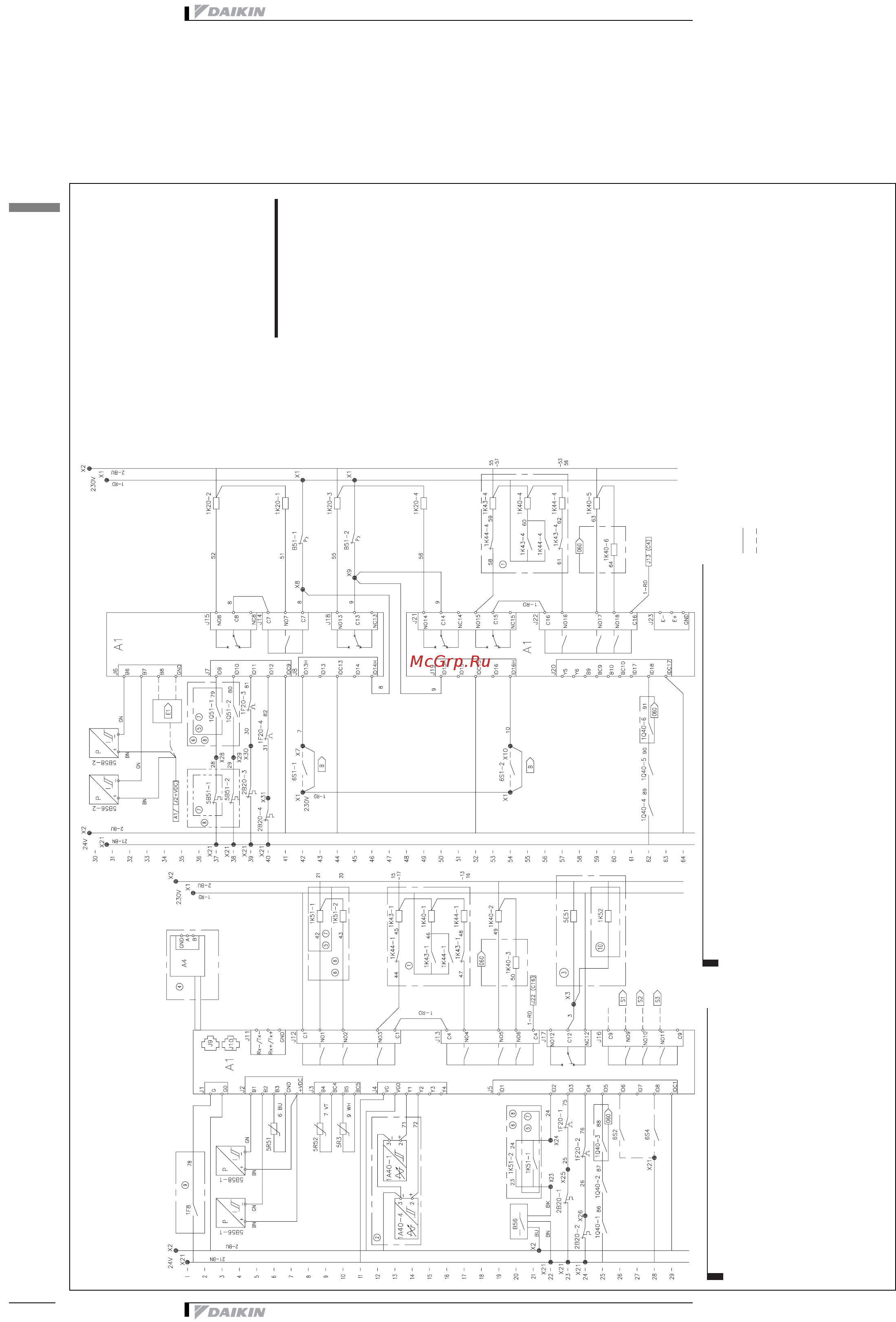 Daikin EUWA050BZ6Y [34/47] Wiring diagram