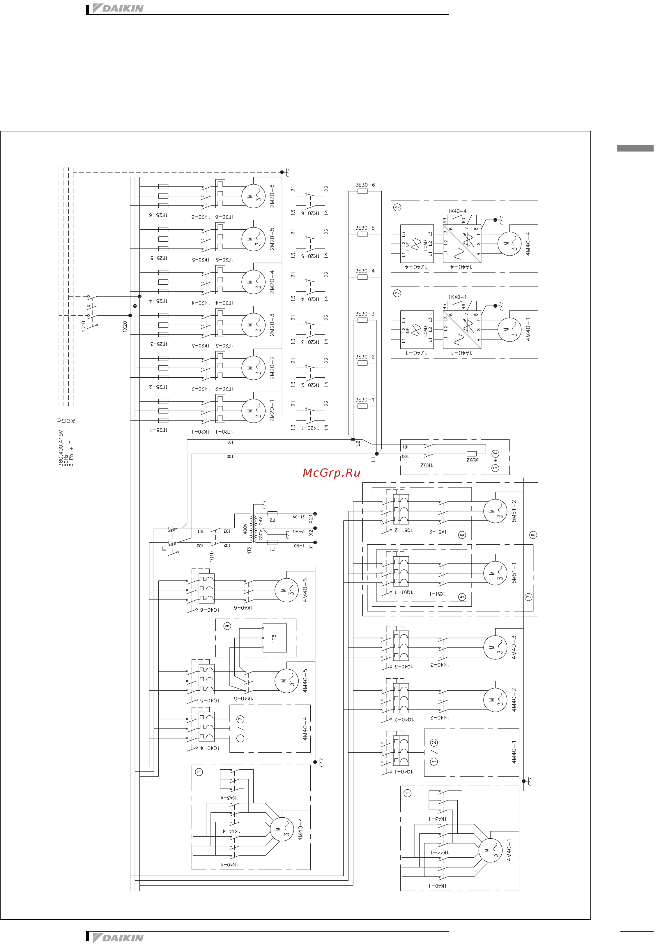 Daikin EUWA080BZ6Y [35/47] Wiring diagram