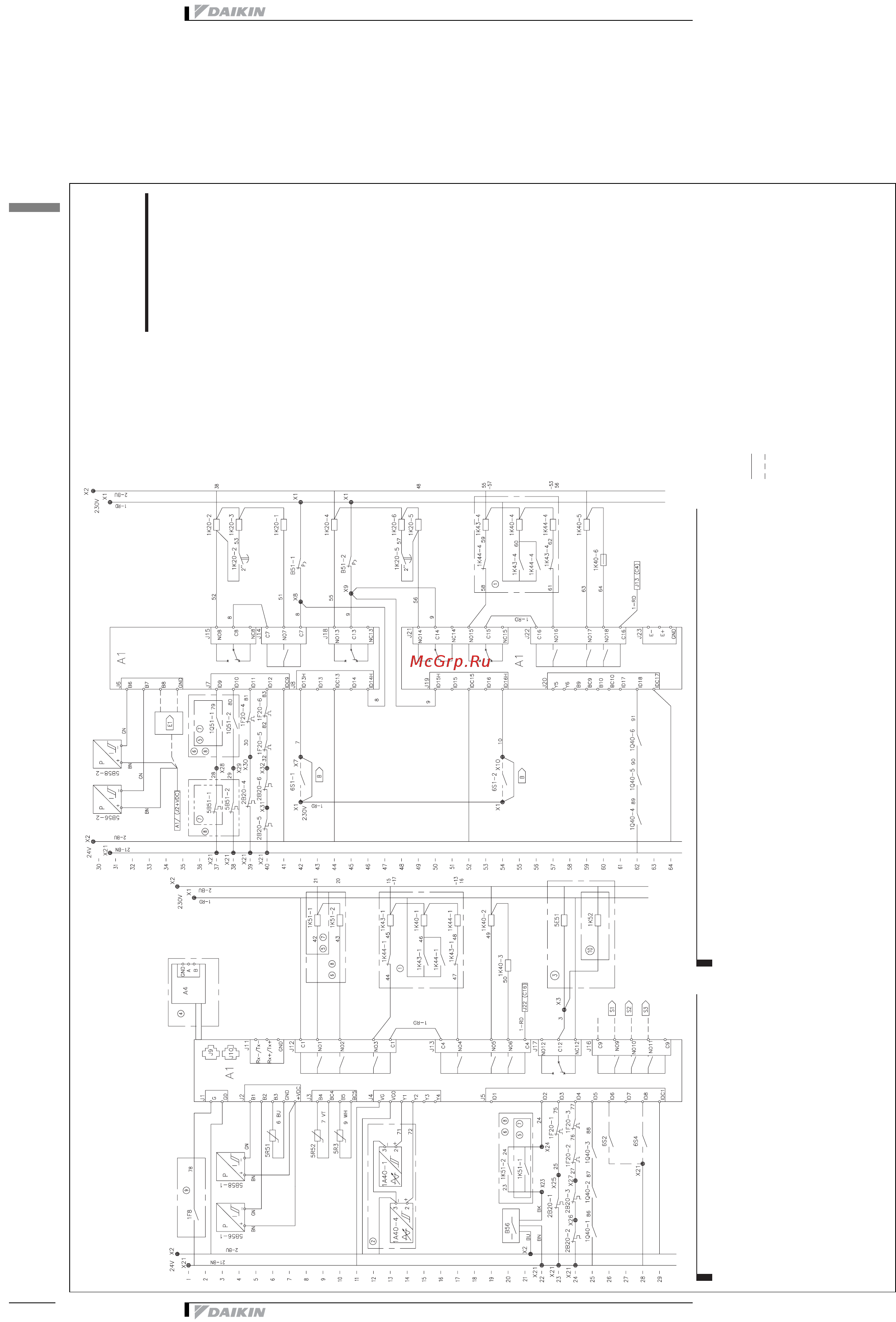 Daikin EUWA090BZ6Y [36/47] Wiring diagram