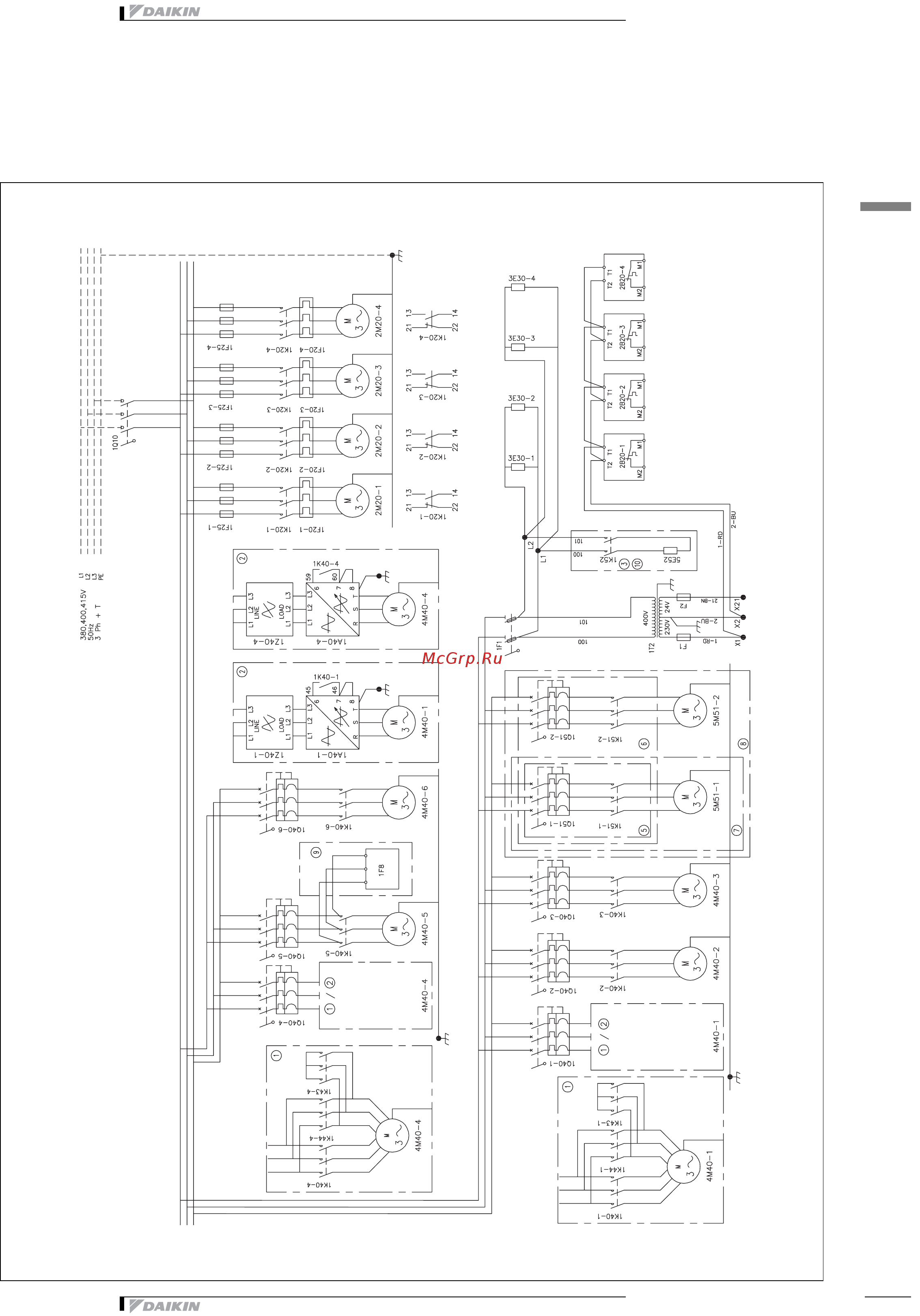 Daikin EUWA080BZ6Y [37/47] Wiring diagram