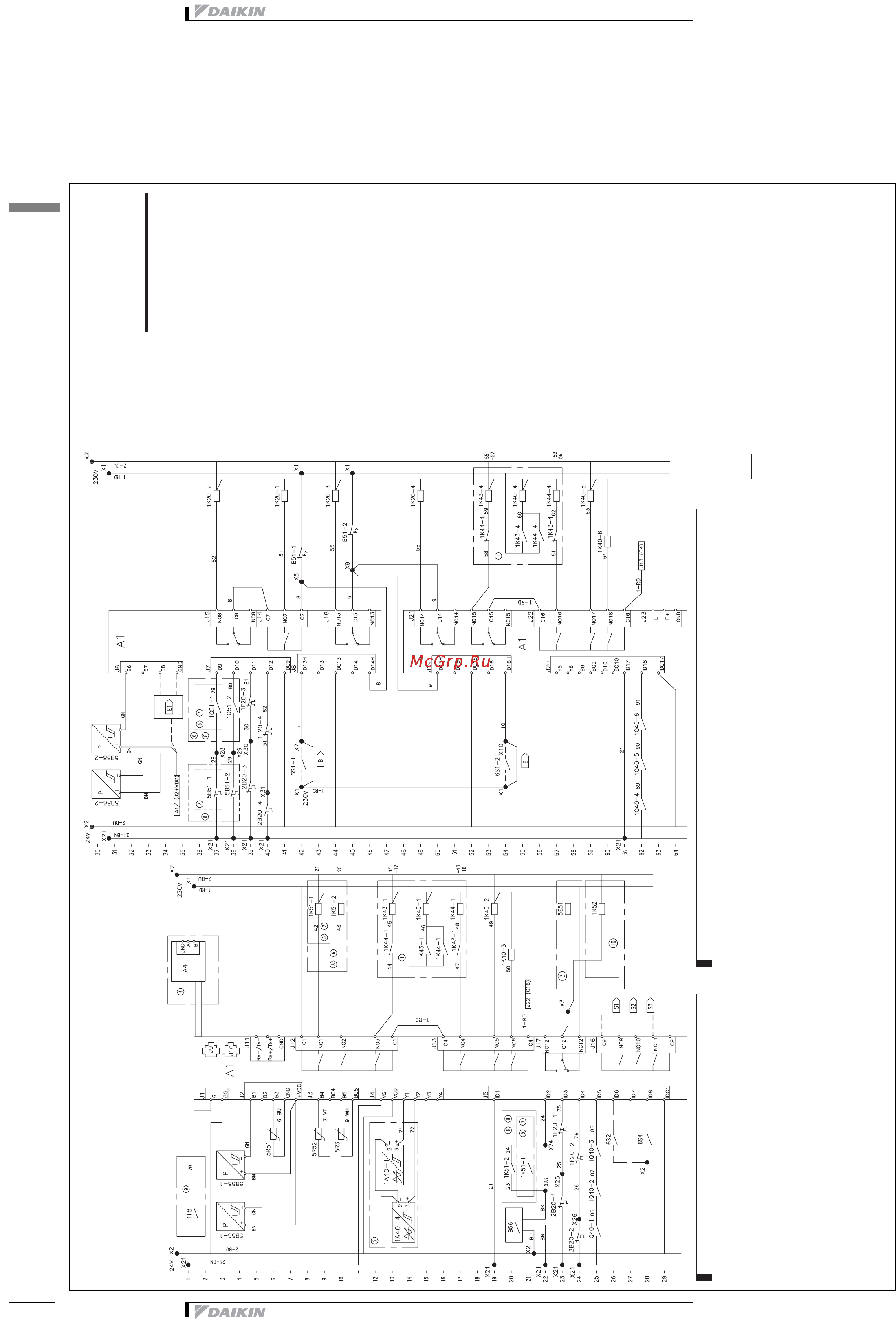 Daikin EUWA060BZ6Y [38/47] Wiring diagram