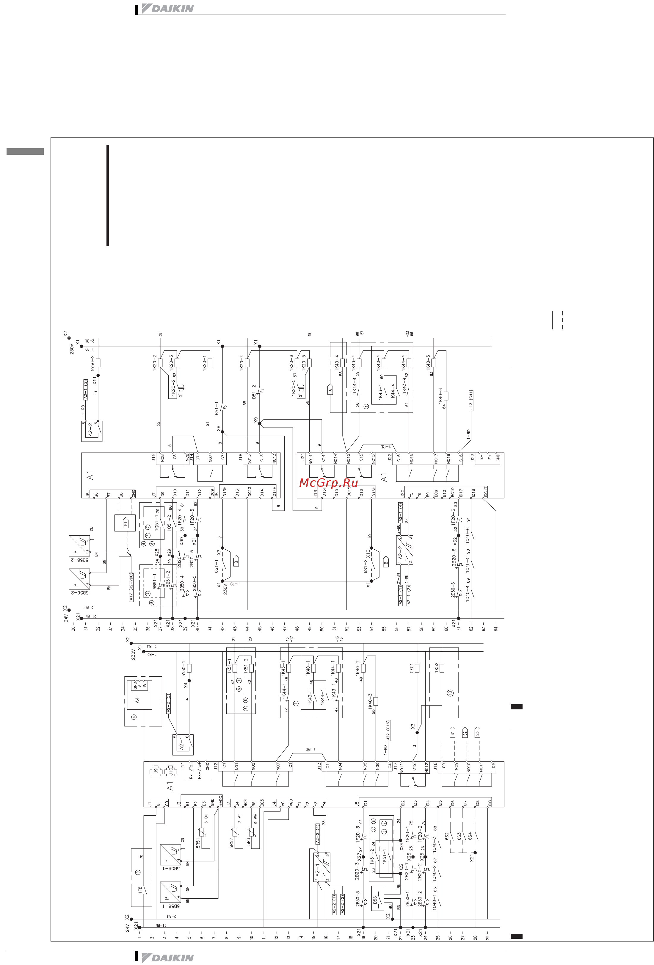 Daikin EUWY090BZ6Y [40/52] Wiring diagram