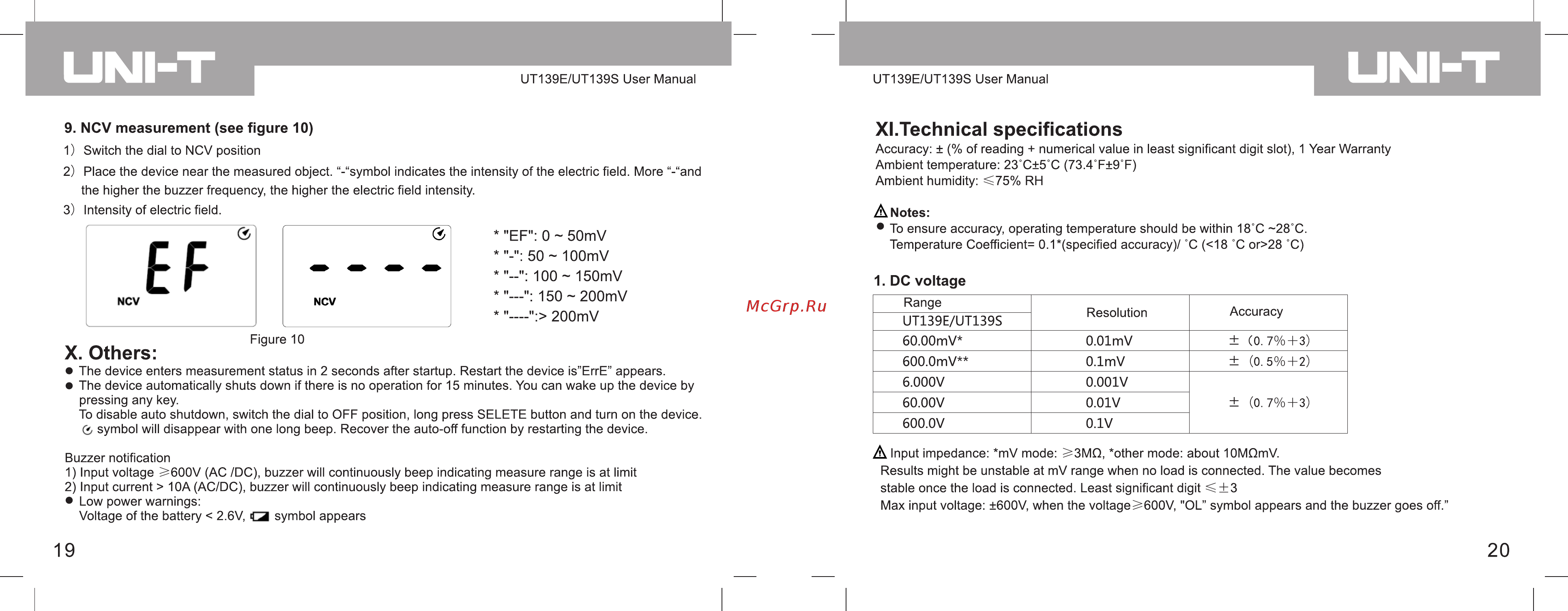 Uni-T UT139E [12/16] 页 11