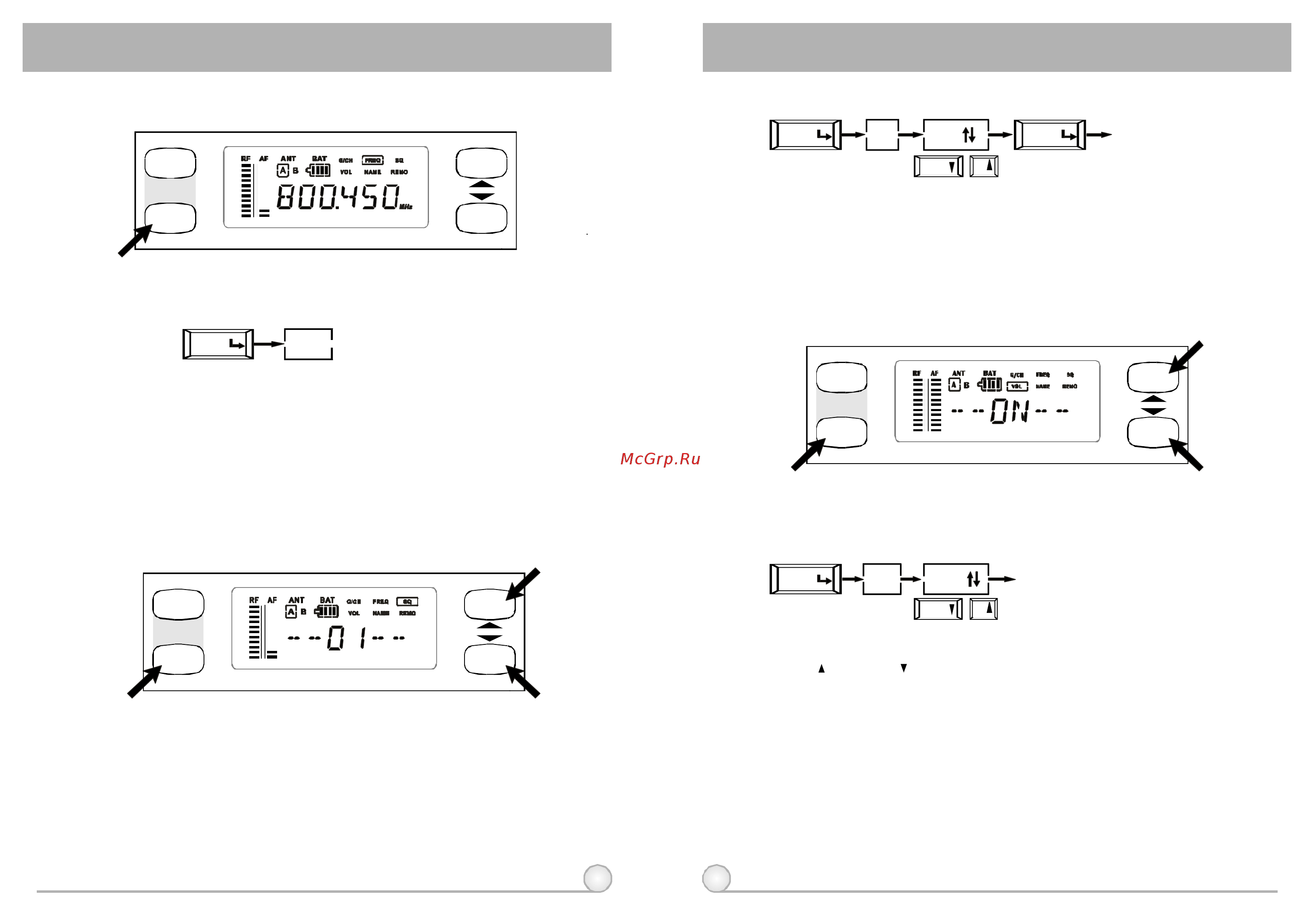 Mipro ACT707S [7/14] Freq menu