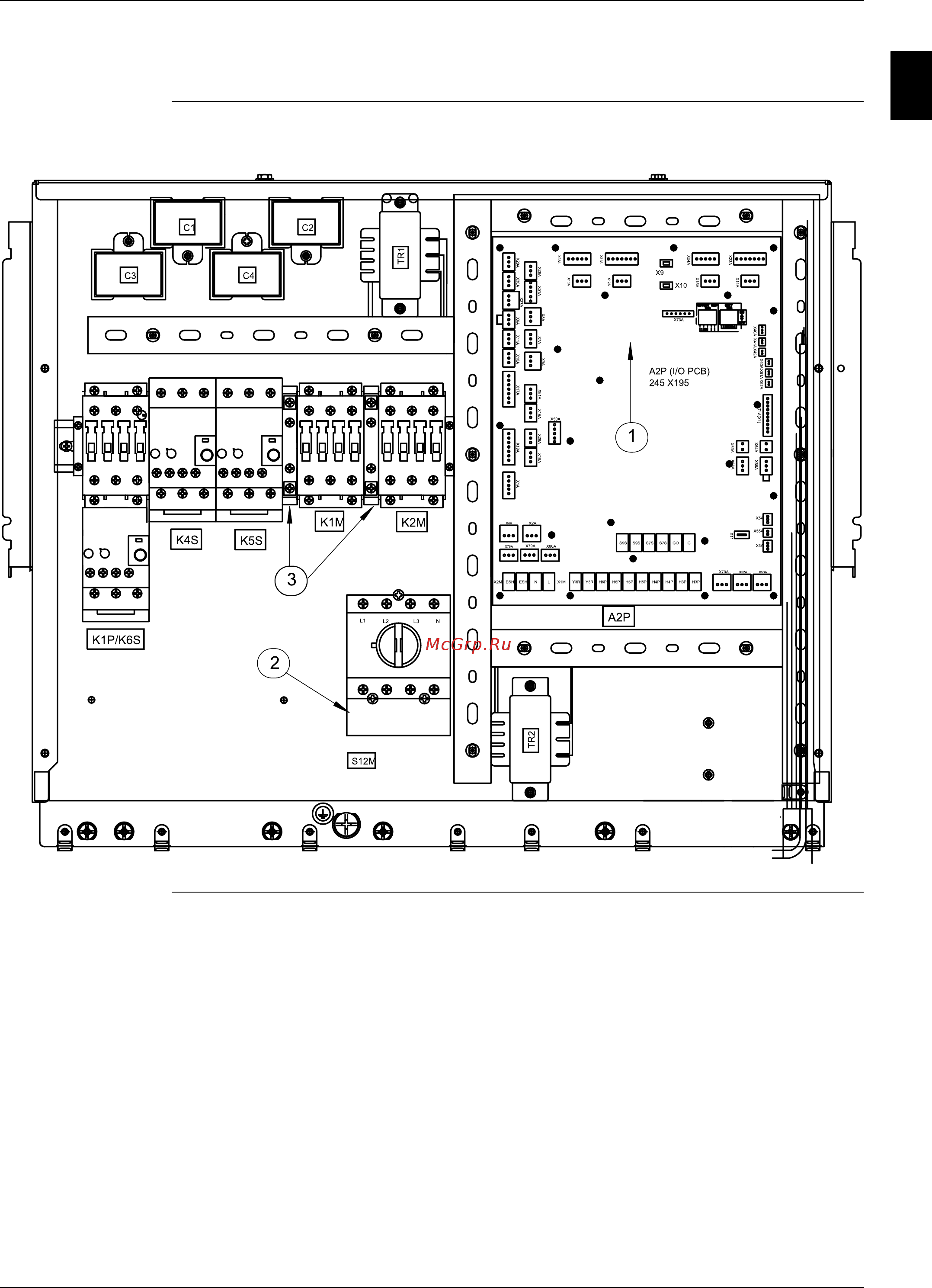 Daikin EUWYN16KZW1 [106/268] Схема расположения клеммной коробки euwa 5 24kzw1 и euwy 5 24kzw1