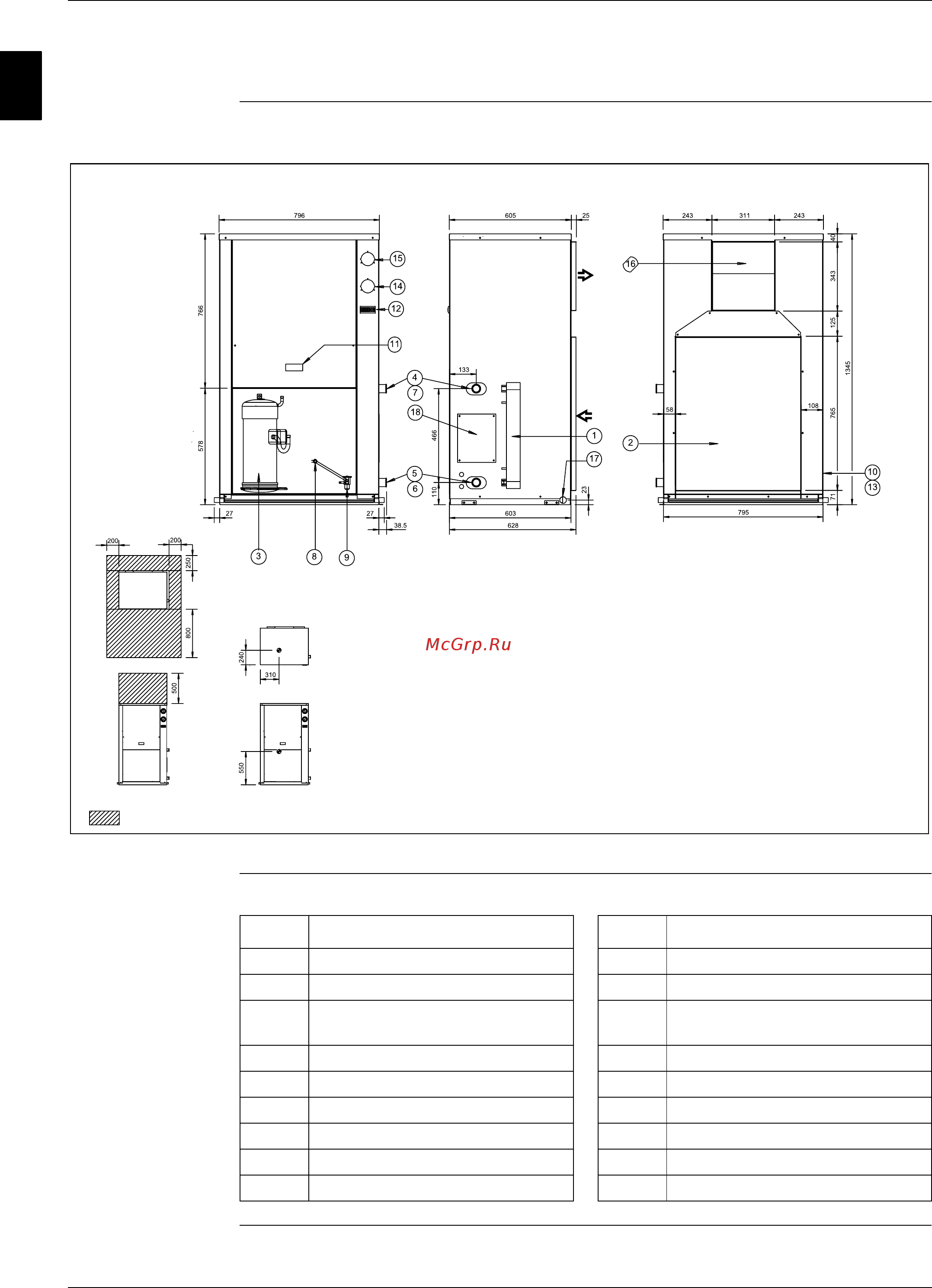 Daikin EUWYN16KZW1 [61/268] Чертеж общего вида euwac5fzw1