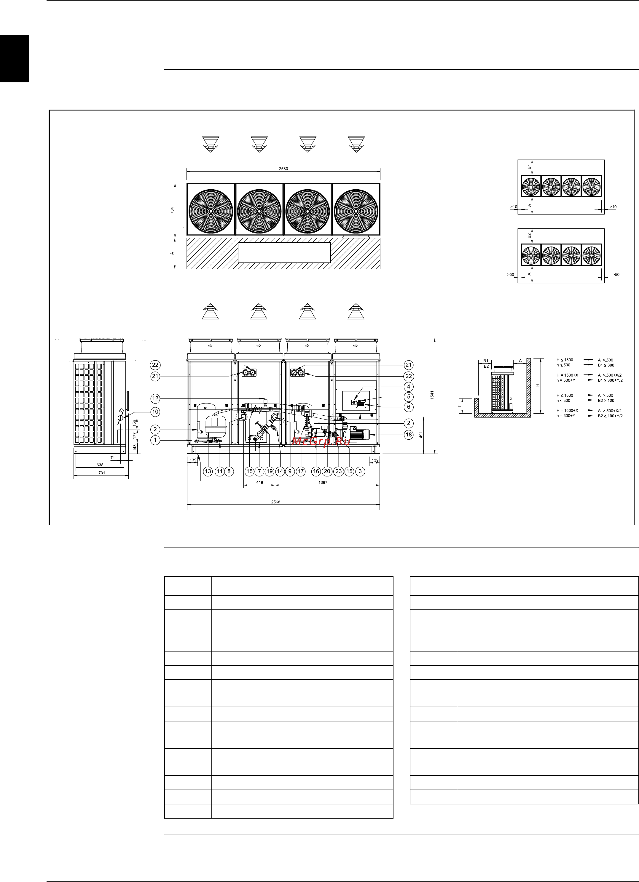 Daikin EUWYN16KZW1 [73/268] Чертеж общего вида euwap20 24kzw1