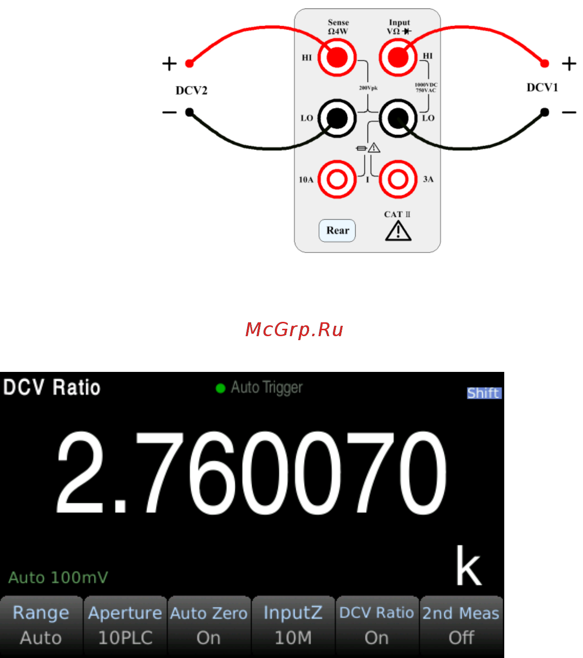 B&K PRECISION BK5493CGPIB [24/57] Dcv ratio