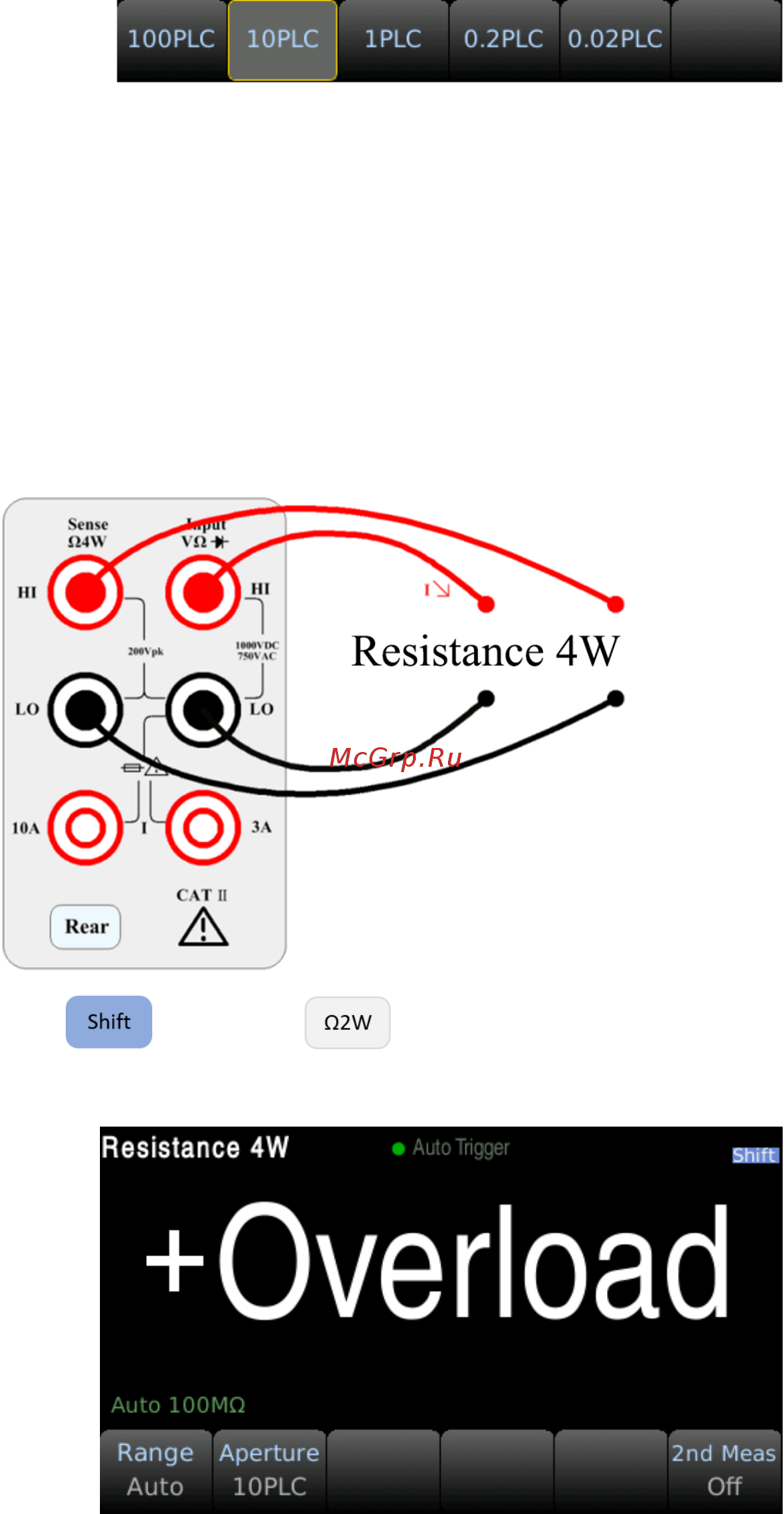 B&K PRECISION BK5493CGPIB [30/57] Resistance 4w 4 wire