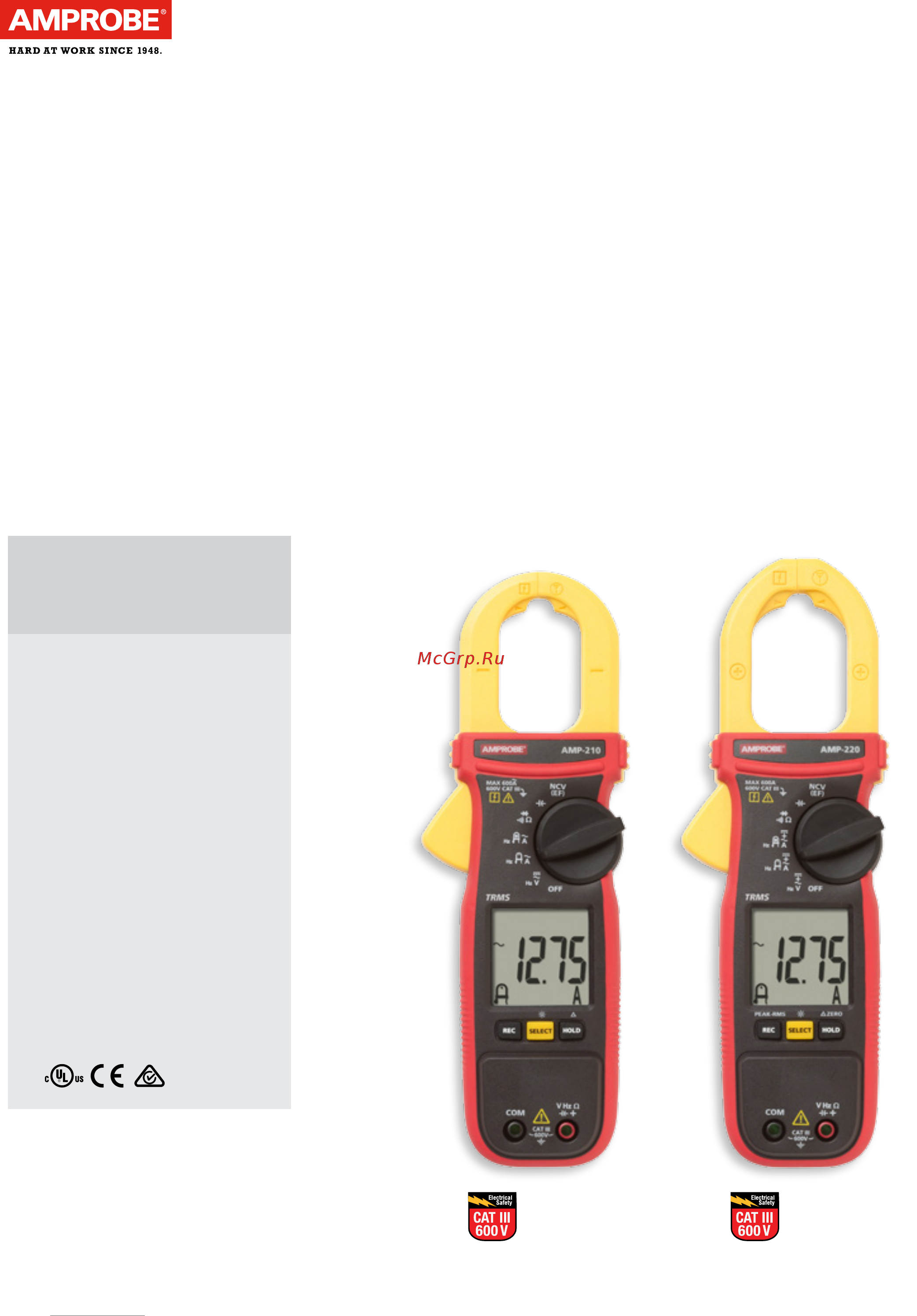 BEHA-AMPROBE AMP-210-EUR Документация онлайн