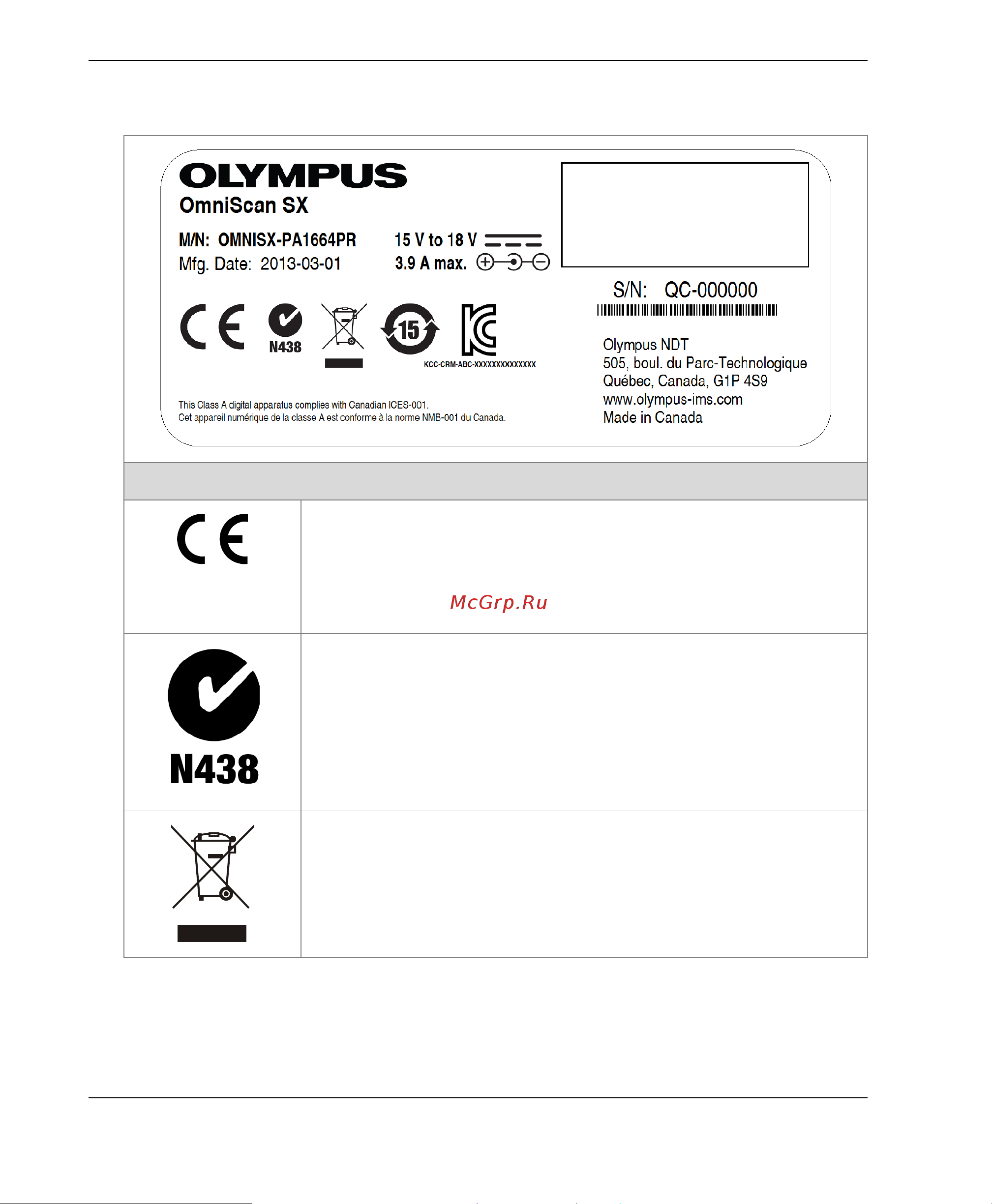 Olympus OmniScan SX Инструкция онлайн [10/94] 528330