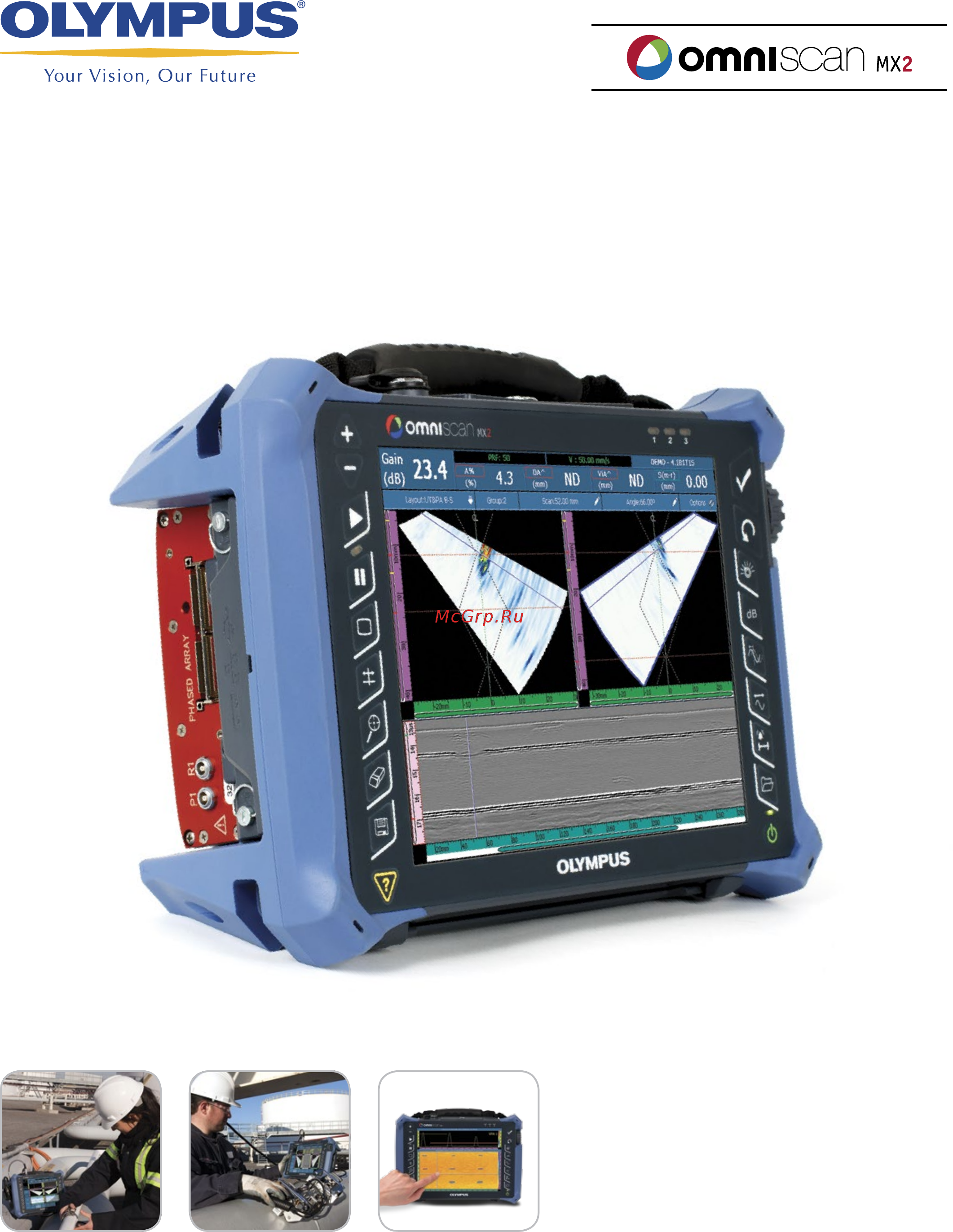 Olympus OmniScan MX2 Брошюра онлайн