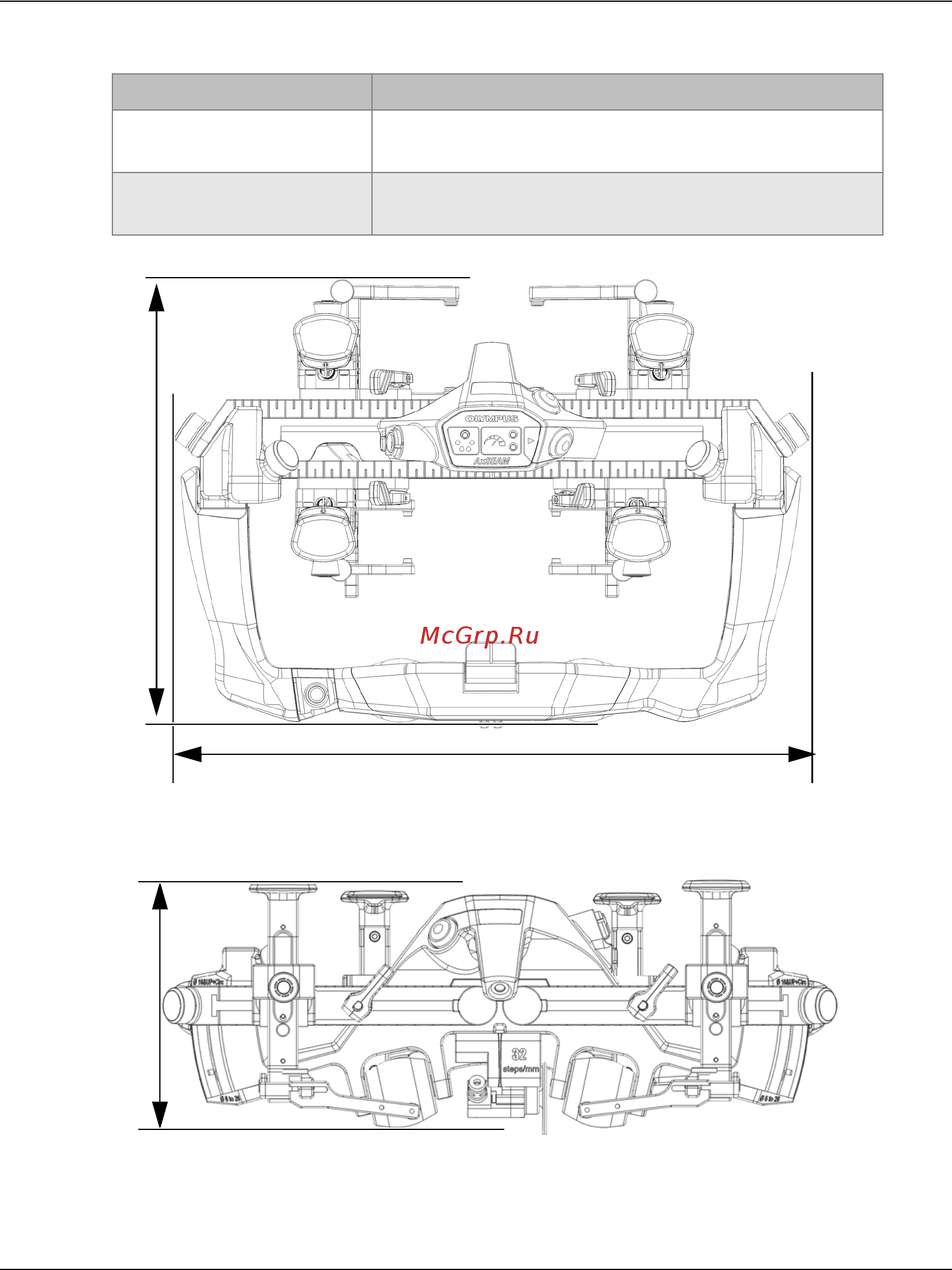 Olympus AxSEAM [103/116] Figure 7 1 scanner dimensions