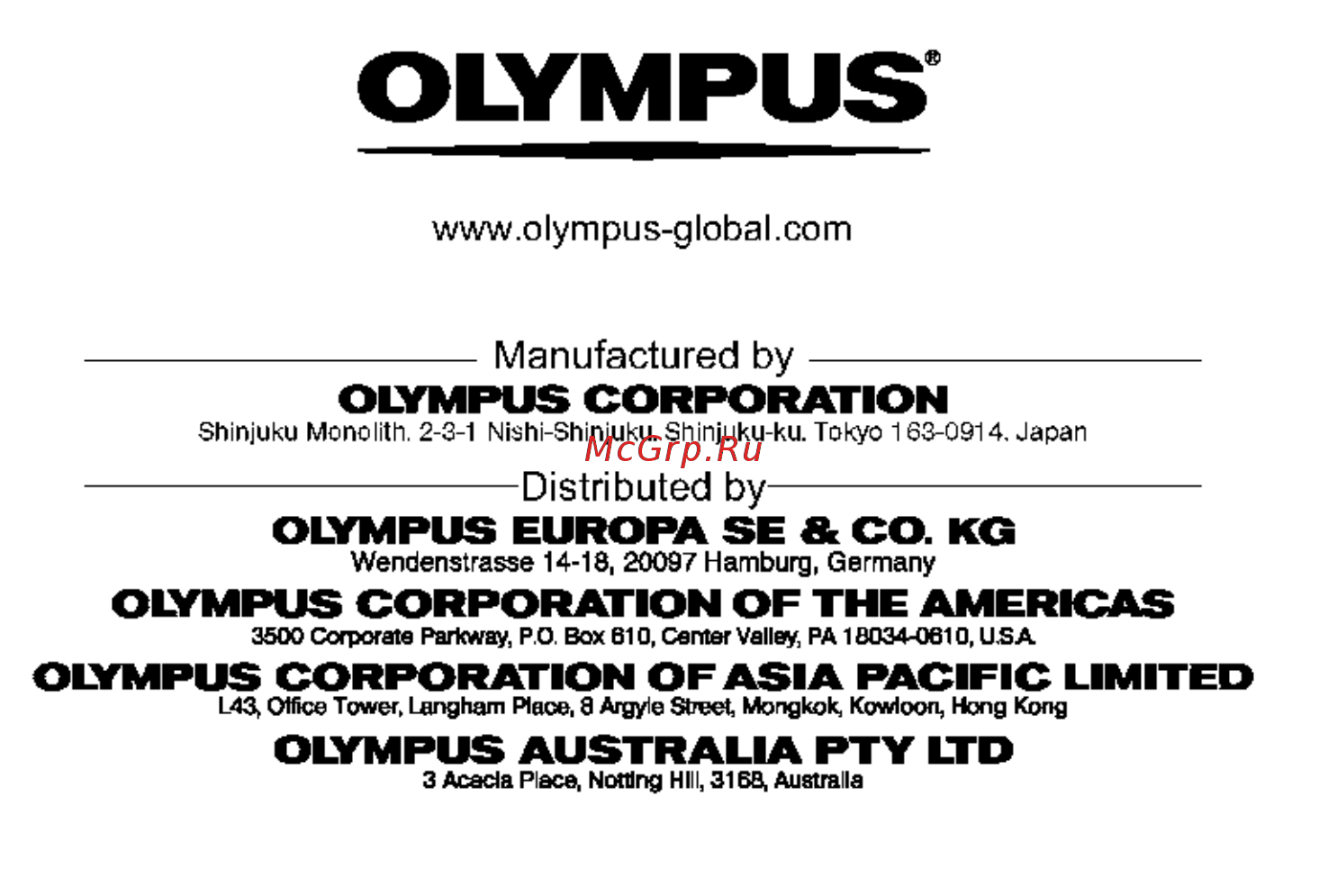 Olympus IPLEX G Lite Инструкция онлайн [2/114] 528356