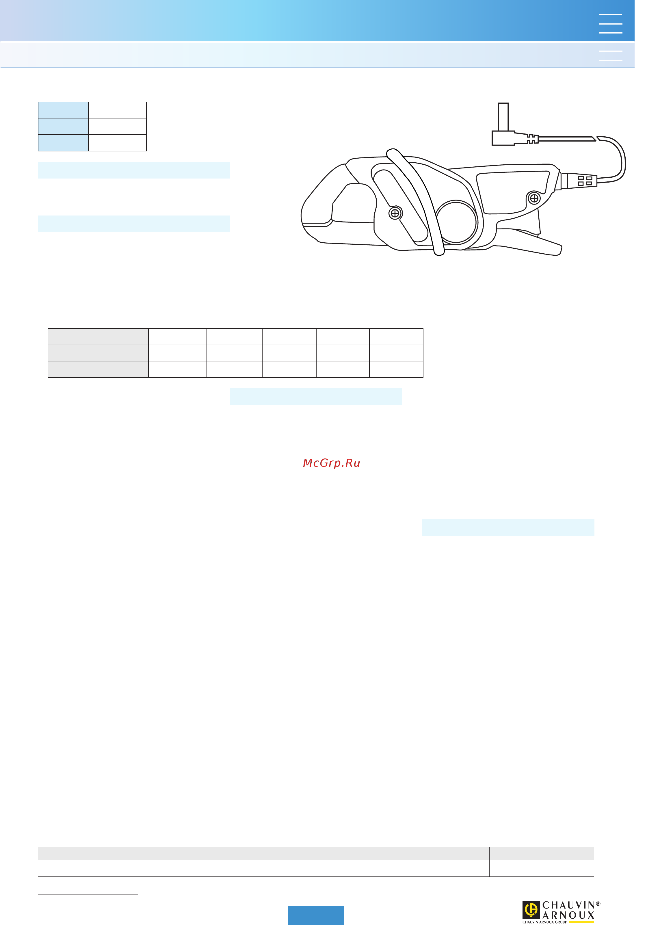 CHAUVIN ARNOUX CA-MN77 [7/16] Current clamp for ac current model mn21