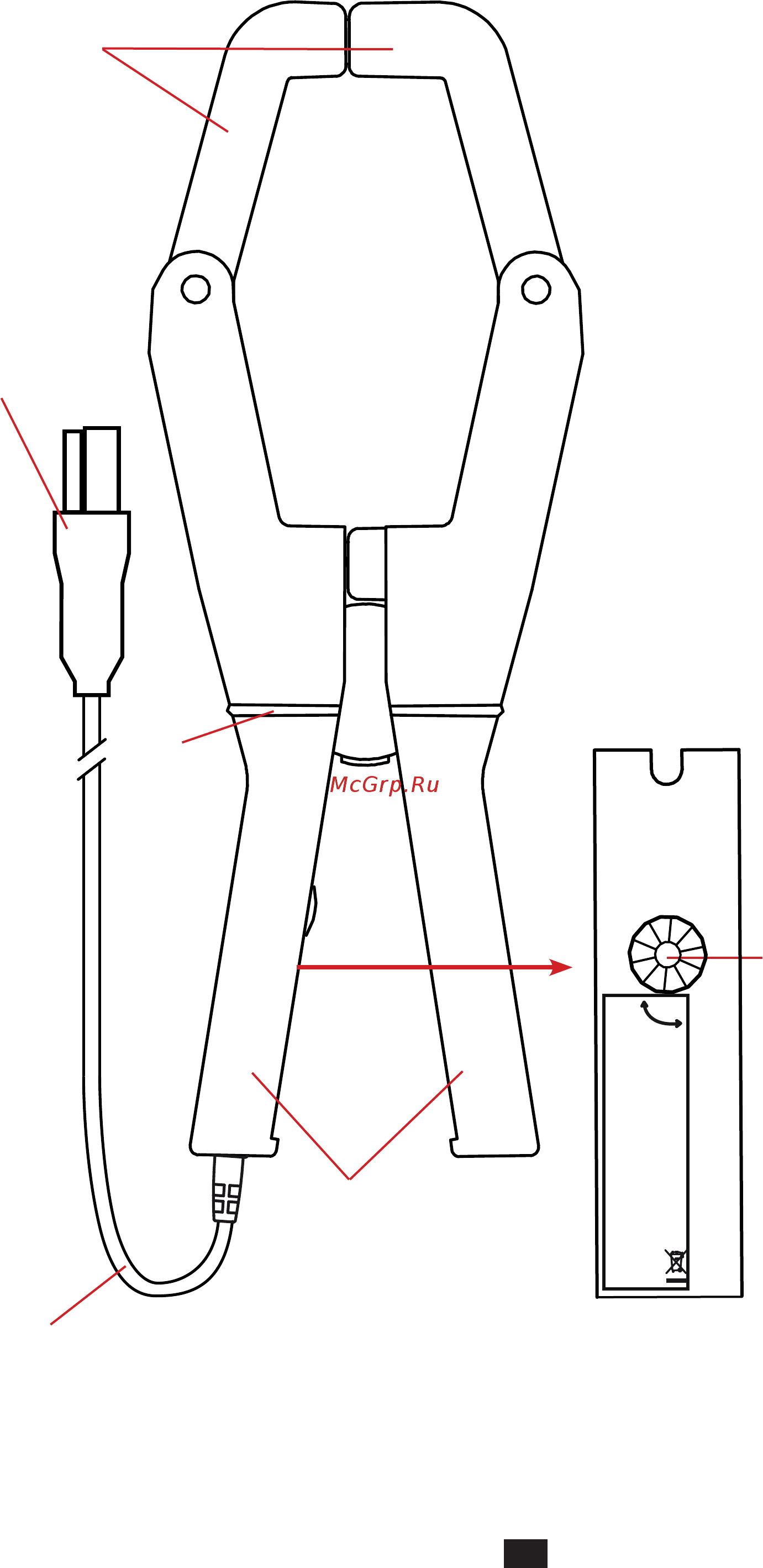 CHAUVIN ARNOUX CA-J93 [61/72] Pinza j193