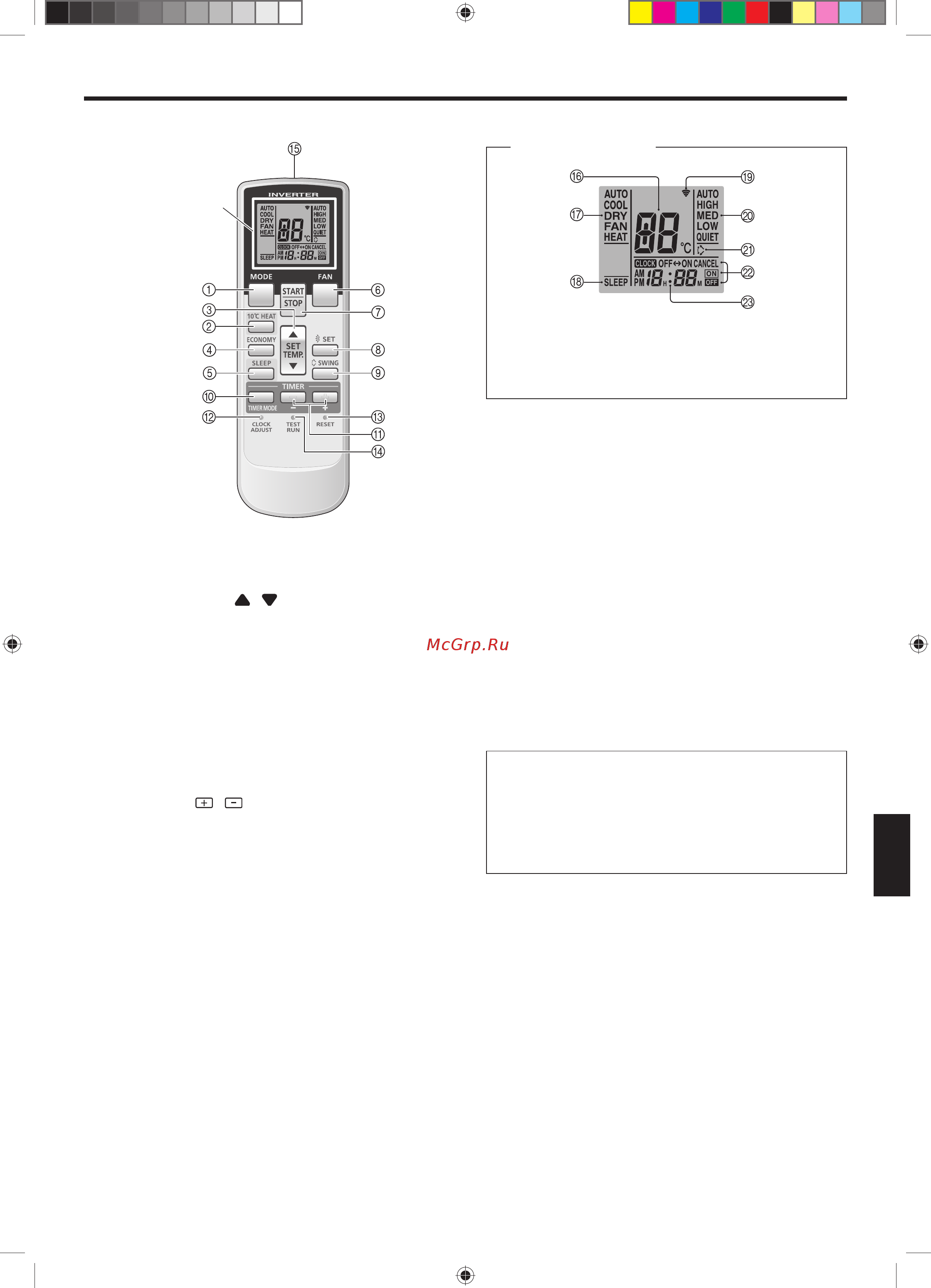 Fujitsu AUYG14LVLB/UTGUFYDW [5/18] Пульт ду