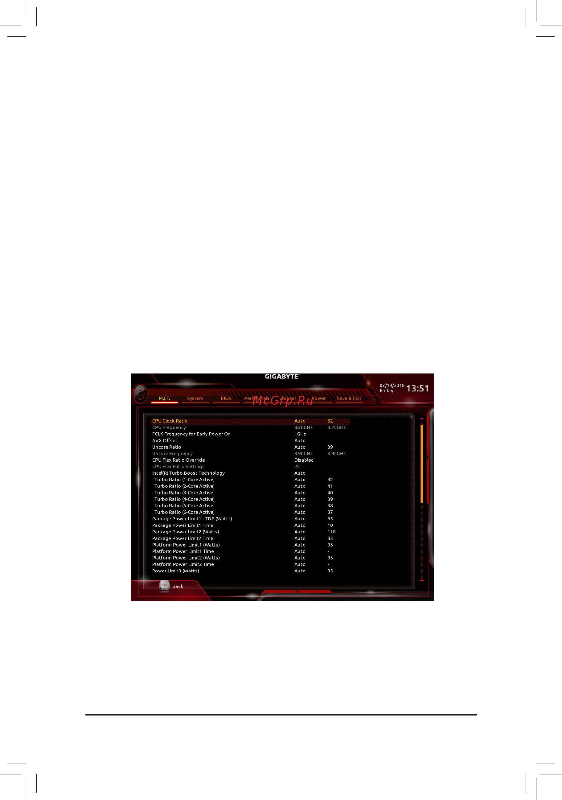 Gigabyte Z390 AORUS MASTER G2 Edition [46/140] Avxoffset