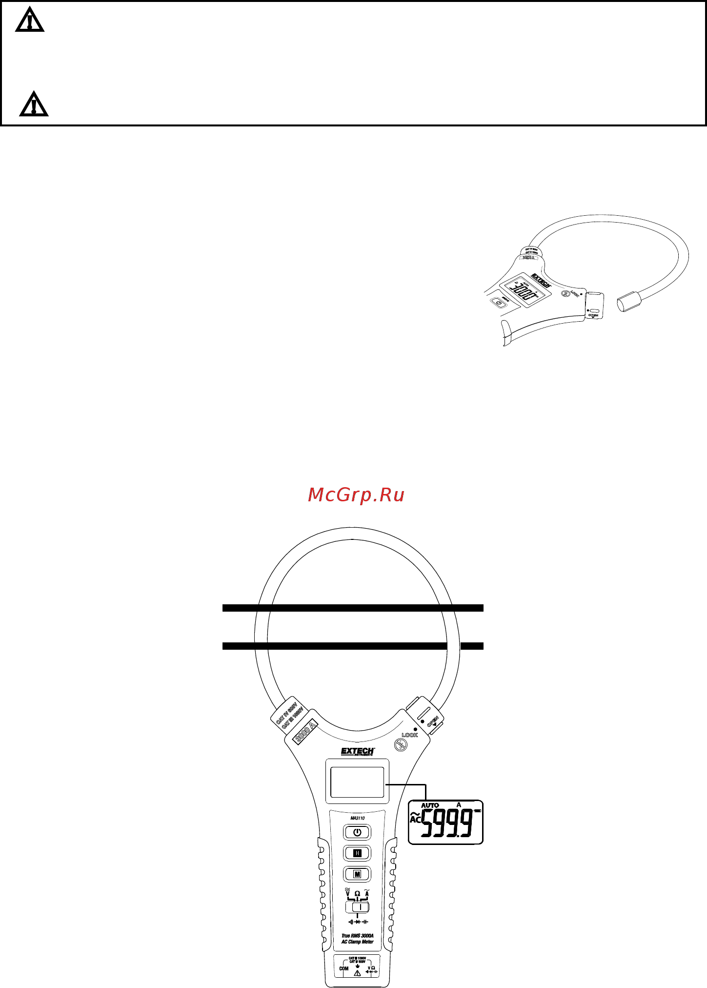 EXTECH MA3110 [8/15] Ac current measurements