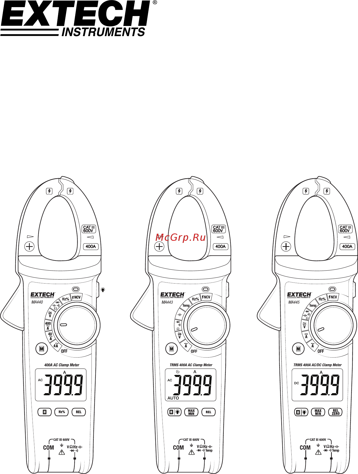 EXTECH MA140 Расширенная инструкция онлайн