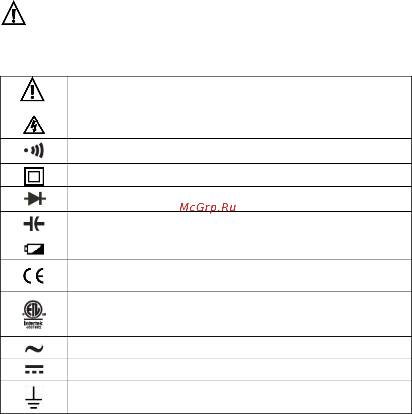 EXTECH MA61 [4/21] Cautions