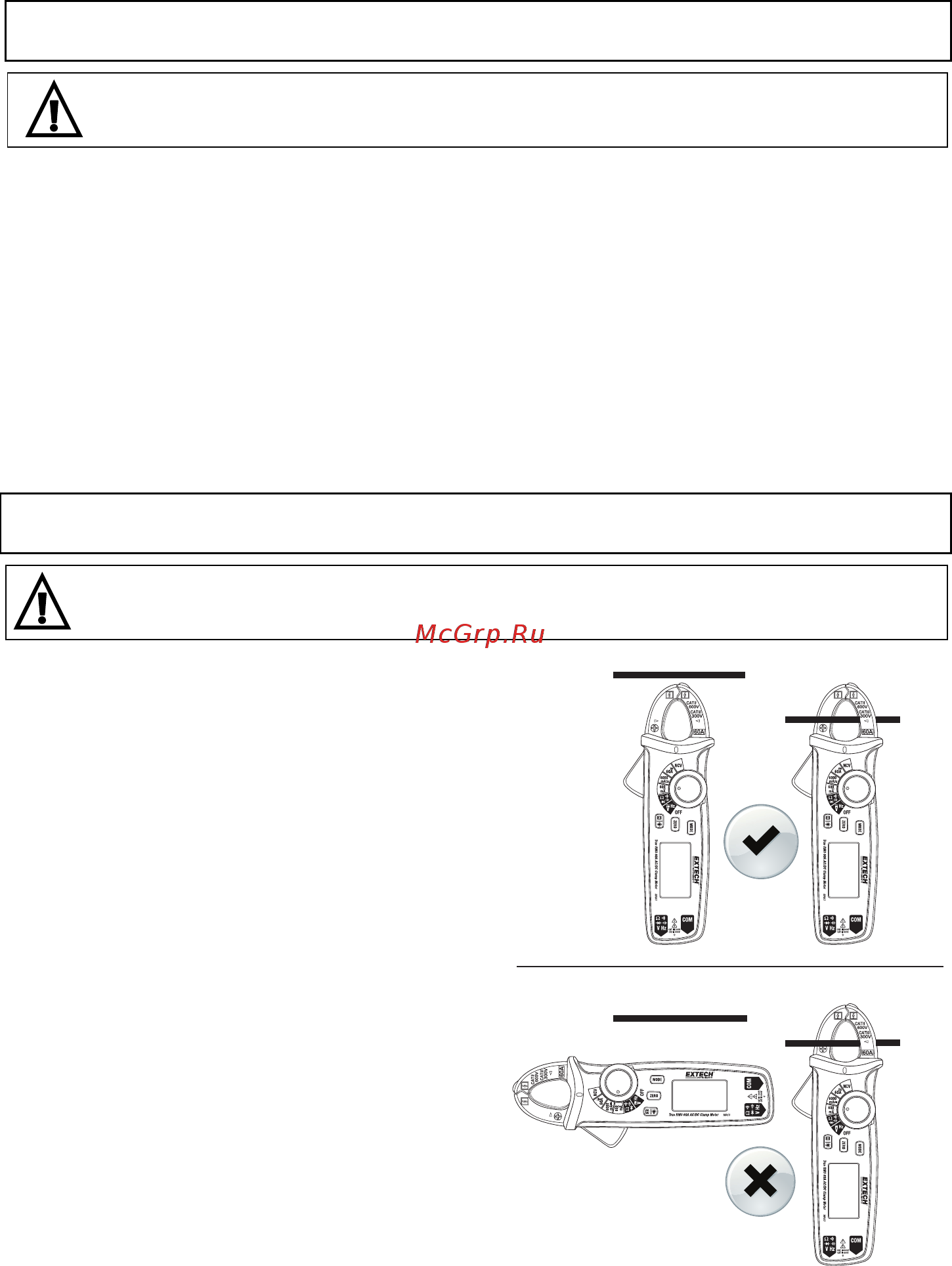 EXTECH MA620 [8/17] Ac current measurements
