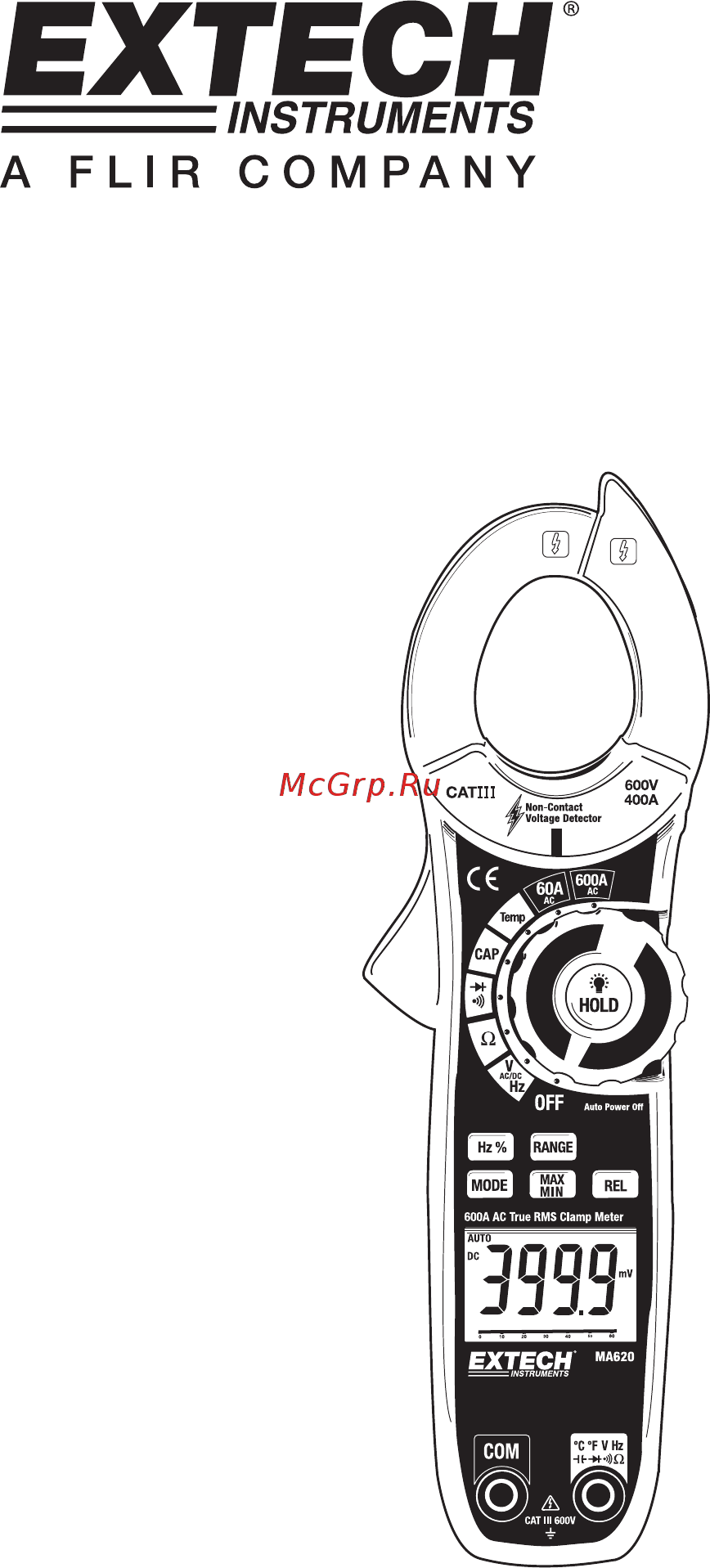 EXTECH MA620 Расширенная инструкция онлайн
