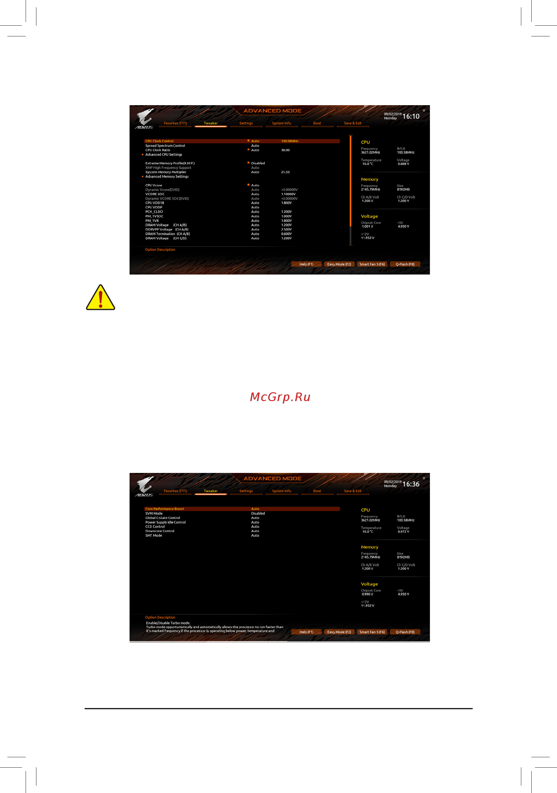 Gigabyte TRX40 AORUS MASTER (rev. 1.0) [44/104] 4 tweaker