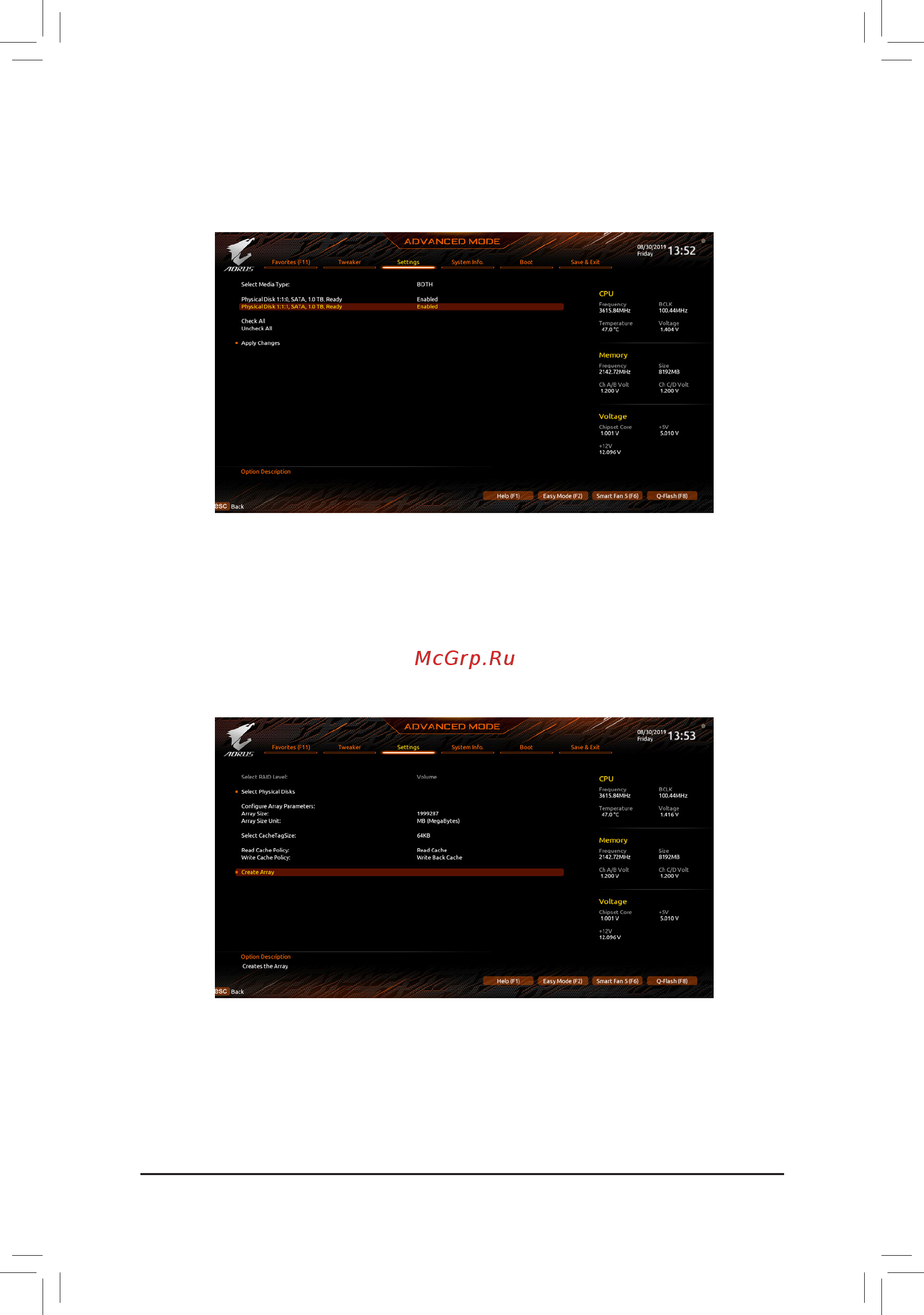 Gigabyte TRX40 AORUS MASTER (rev. 1.1) Инструкция онлайн [64/104] 528834