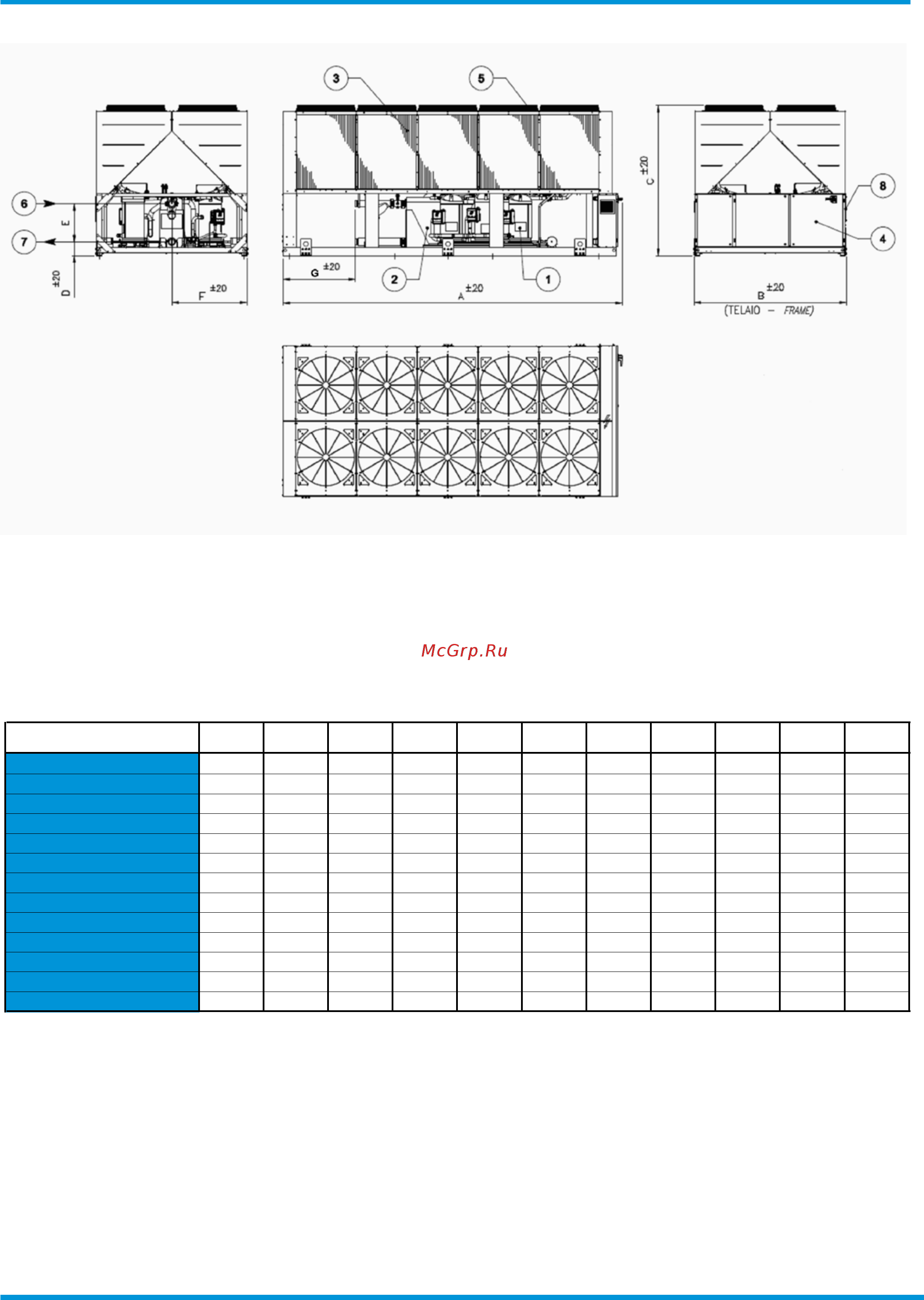 Daikin EWAQ360F-SL [60/67] Dimensional drawing