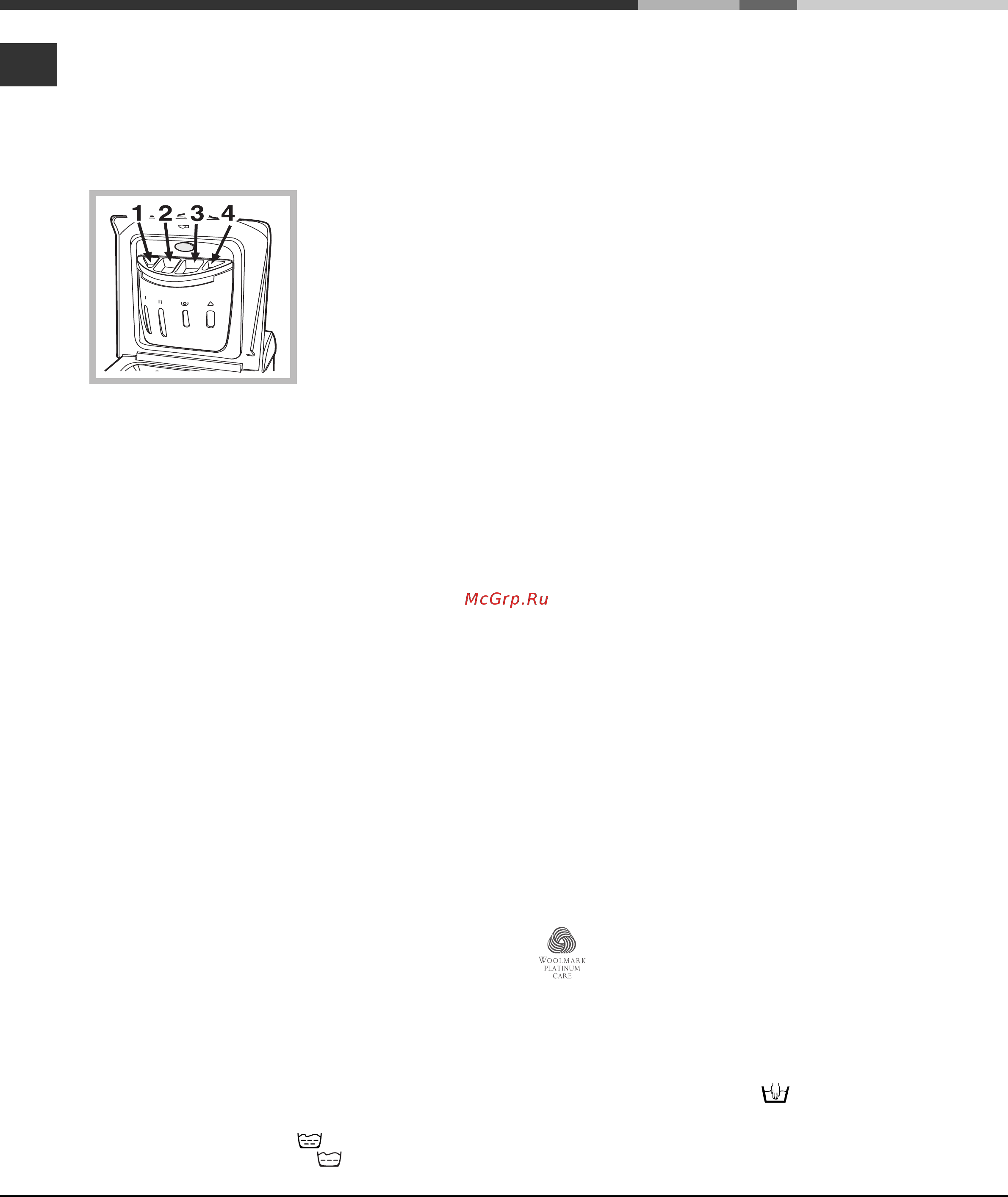 Ariston AVTF 109 [56/72] Detergenti i rufe albe