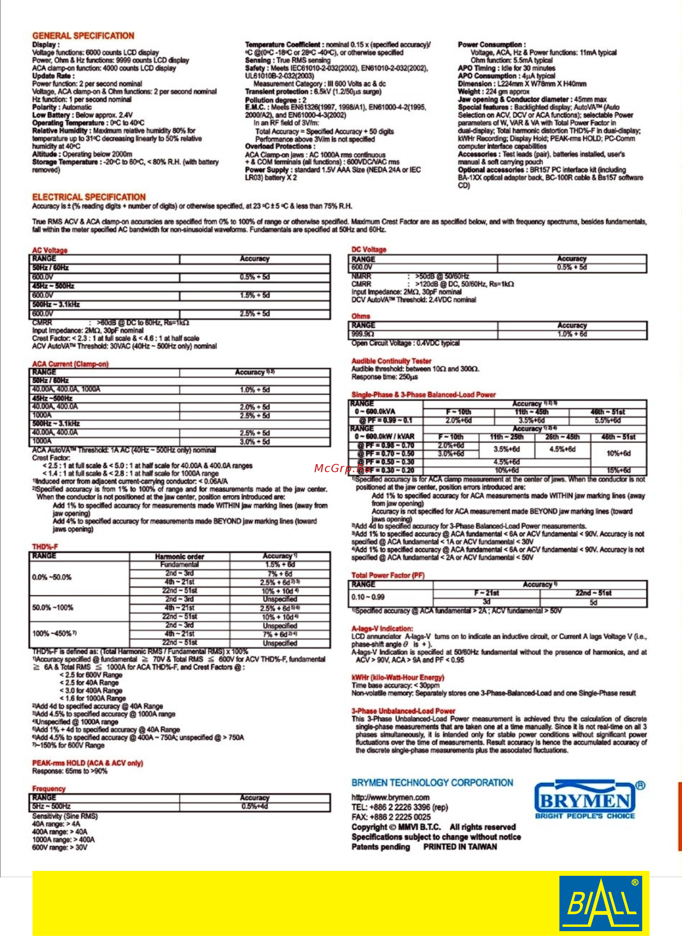 BEHA-AMPROBE BM152 [4/4] Strona 4