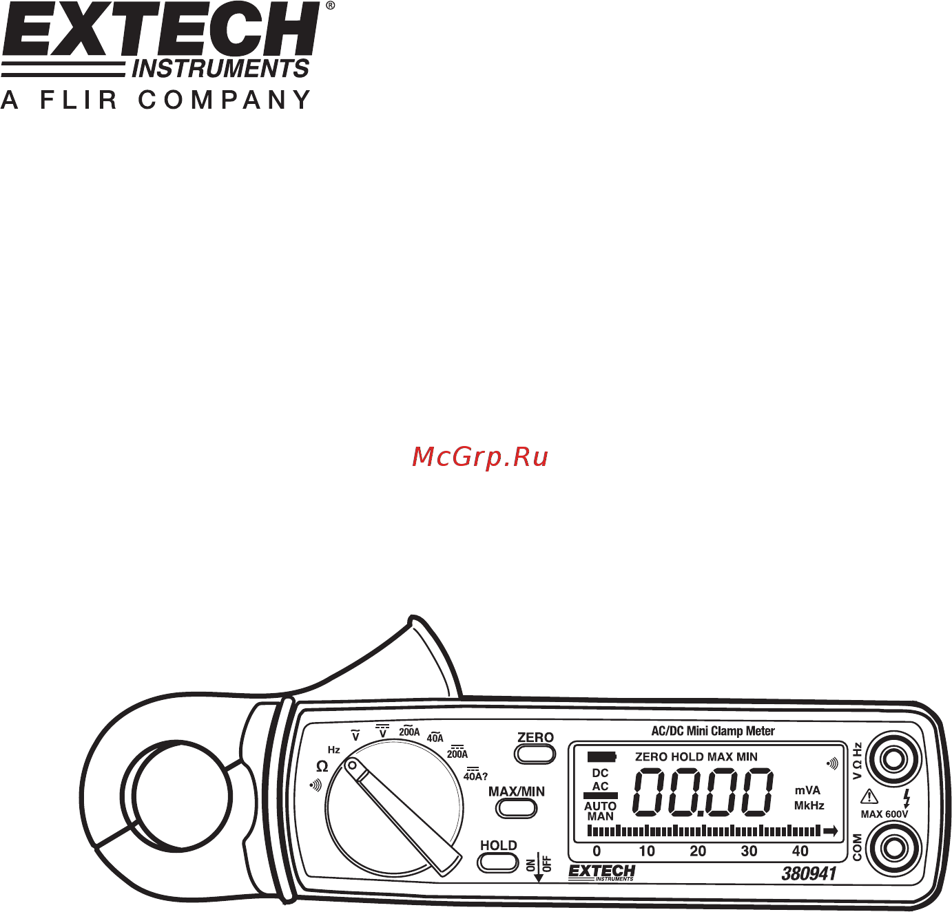 EXTECH EX380947 Расширенная инструкция онлайн