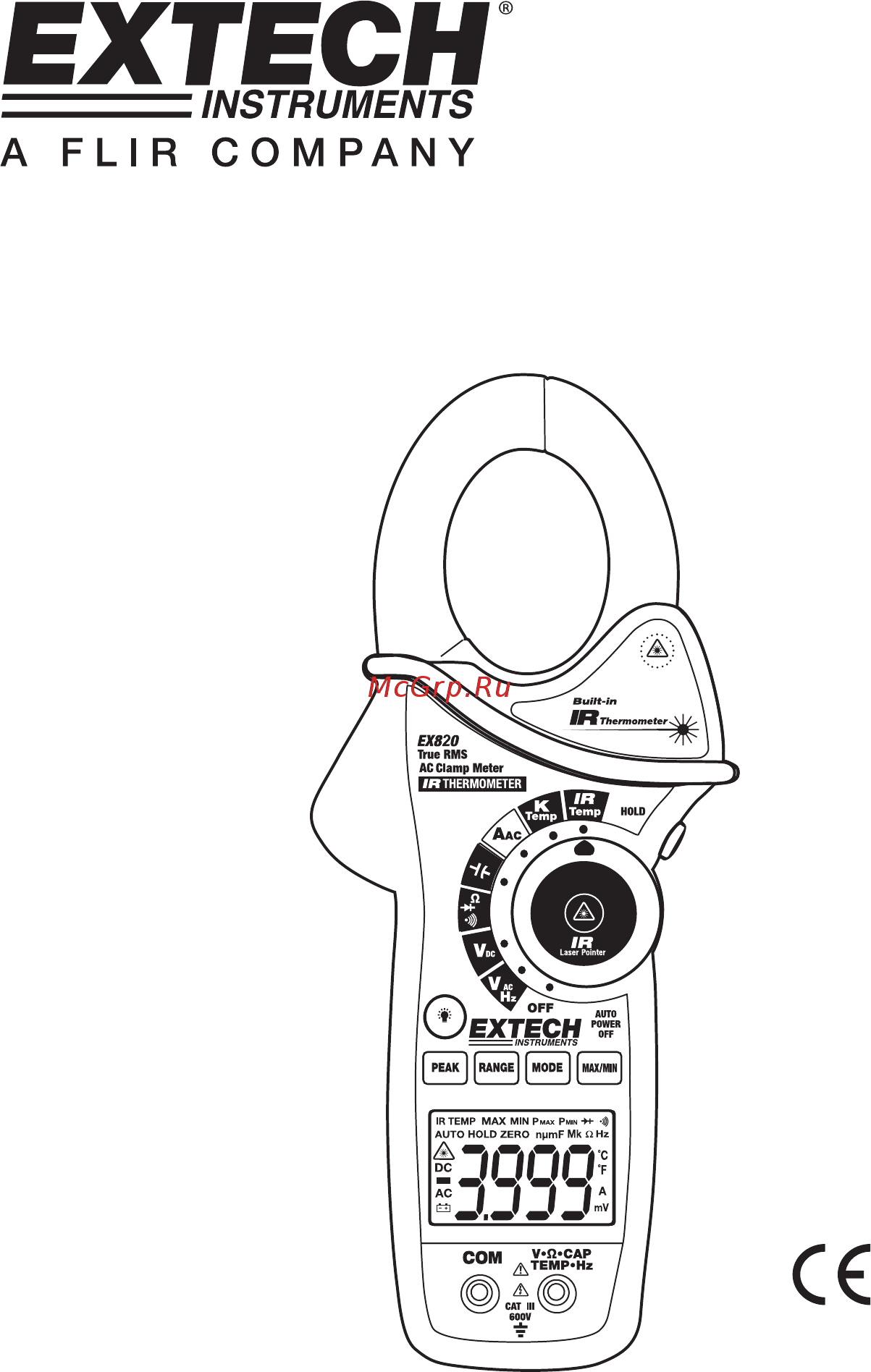 EXTECH EX830 Расширенная инструкция онлайн