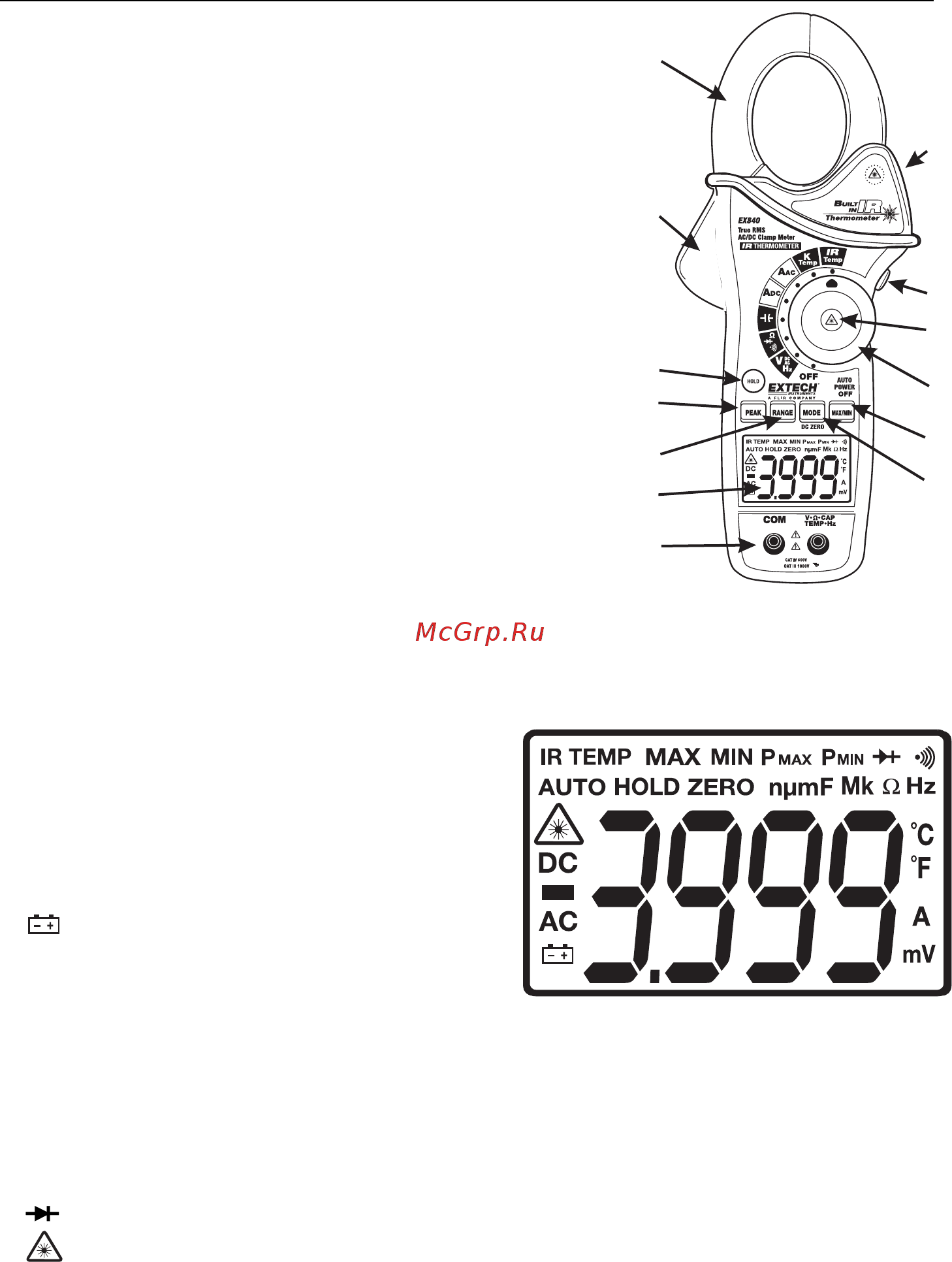 EXTECH EX840 [4/12] Description
