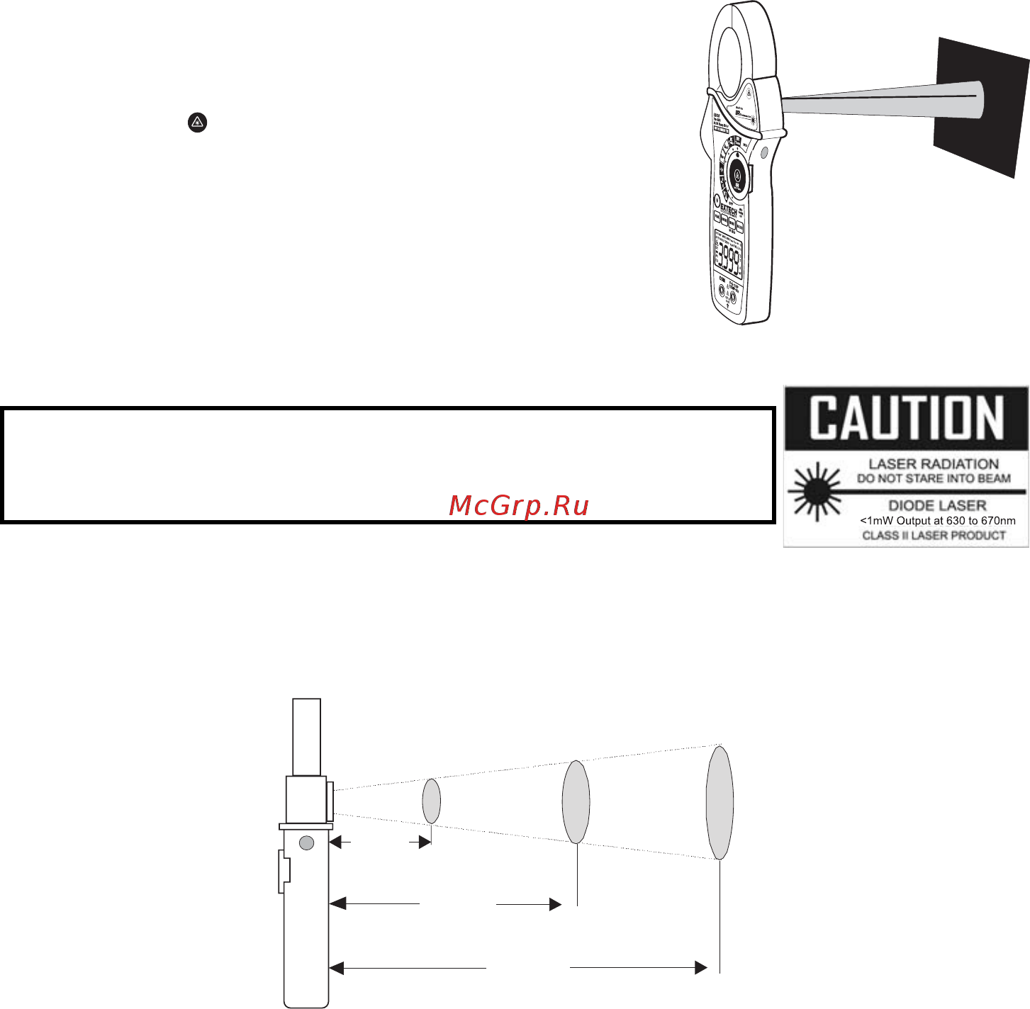 EXTECH EX840 [8/12] Non contact infrared temperature measurements