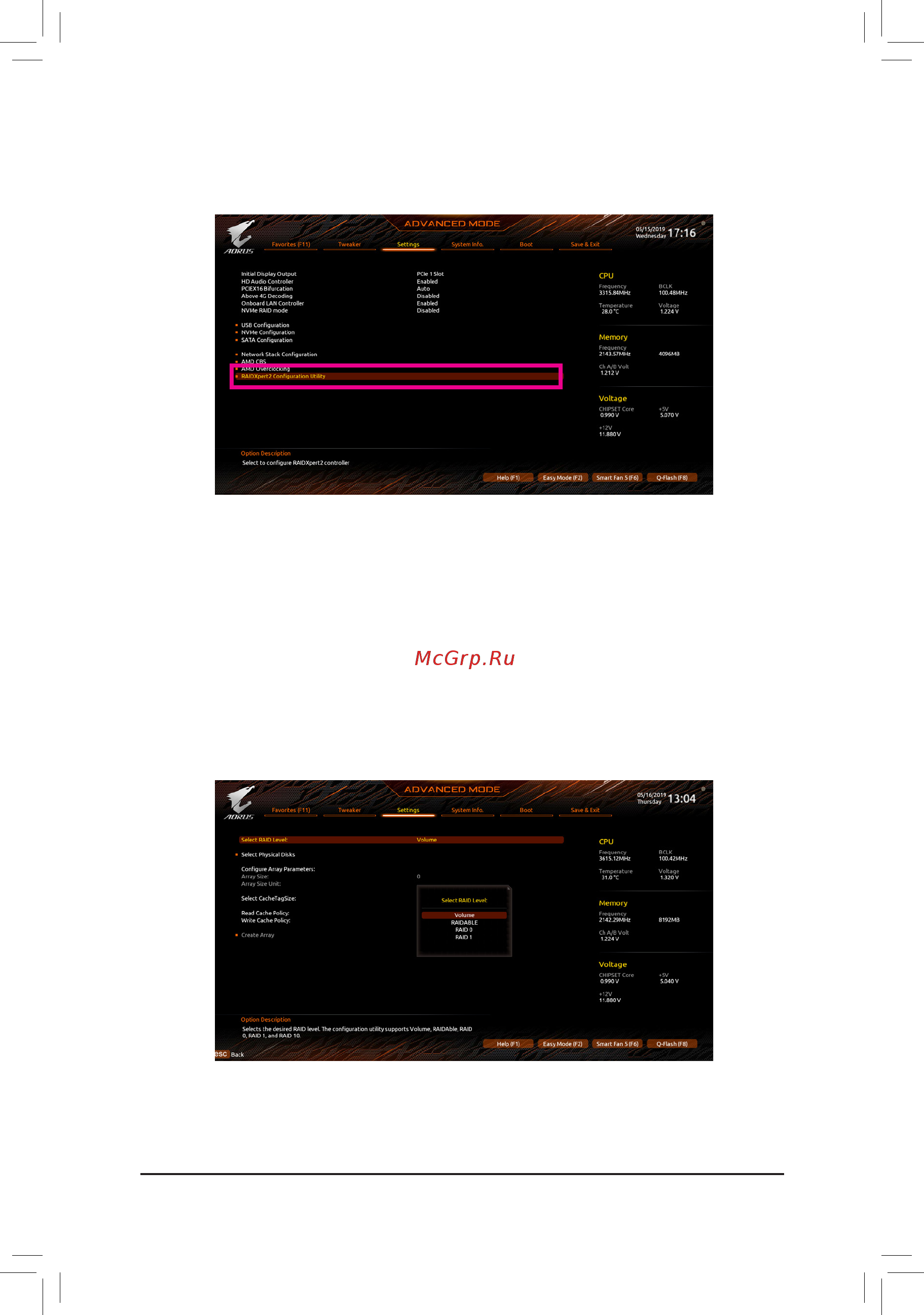 Gigabyte X570 AORUS MASTER (rev. 1.1/1.2) Инструкция онлайн [61/104] 529253