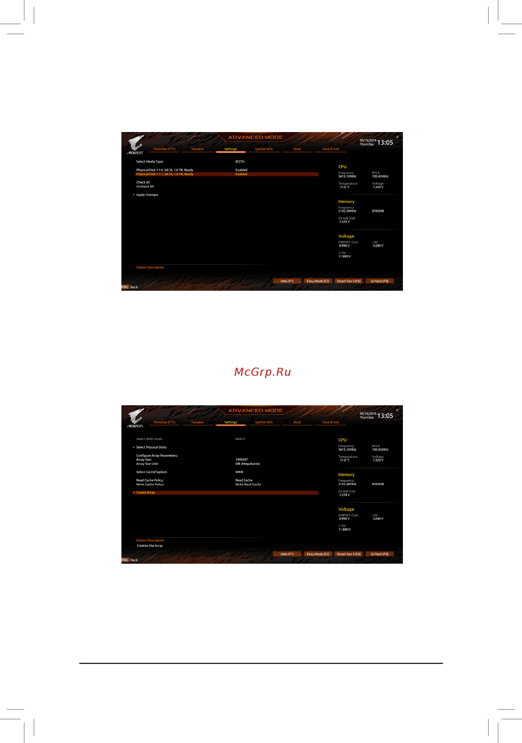 Gigabyte X570 AORUS MASTER (rev. 1.1/1.2) Инструкция онлайн [62/104] 529253
