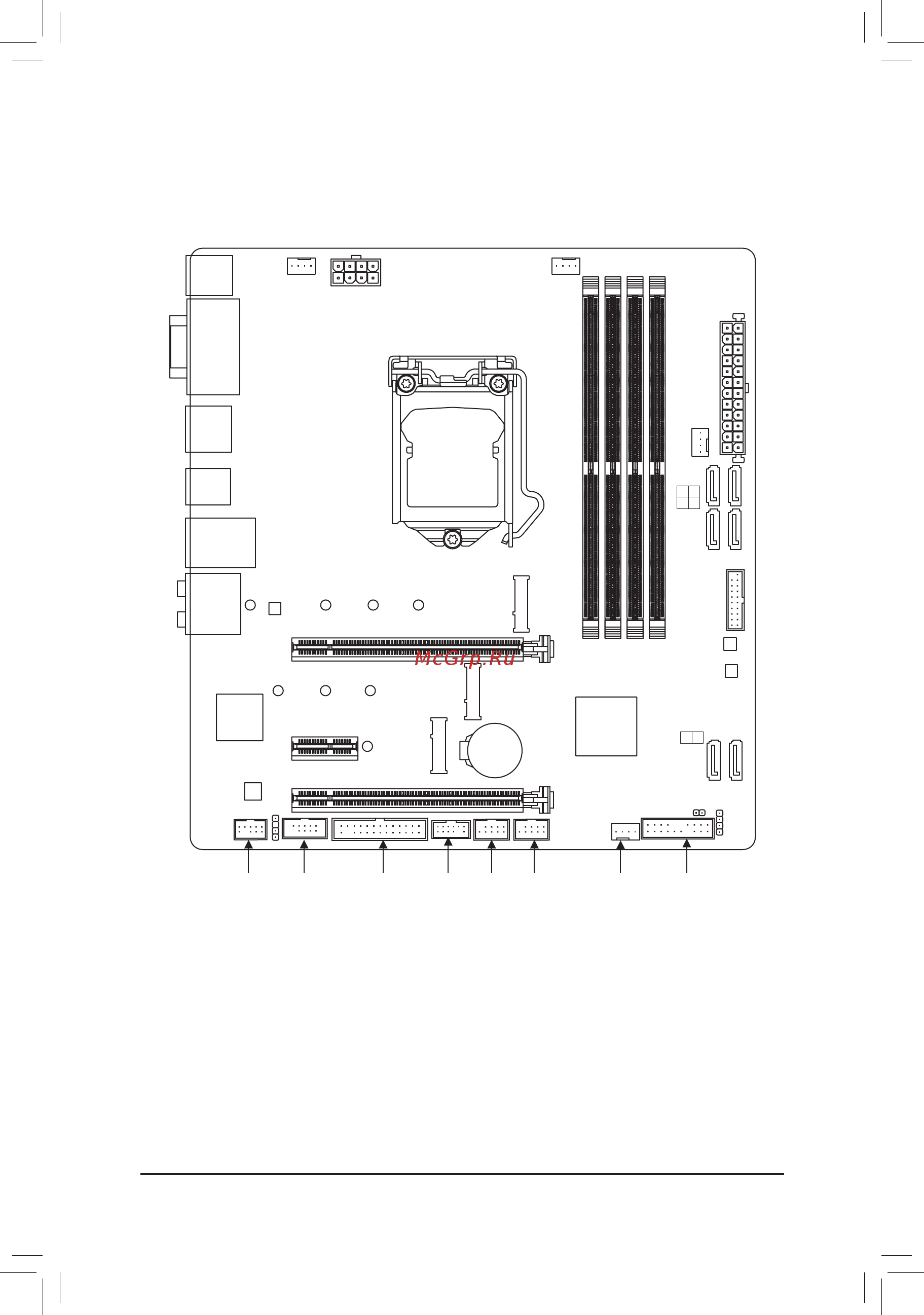 Gigabyte H370M D3H GSM (rev. 1.0) [4/48] H370m d3h h370m d3h gsm motherboard layout