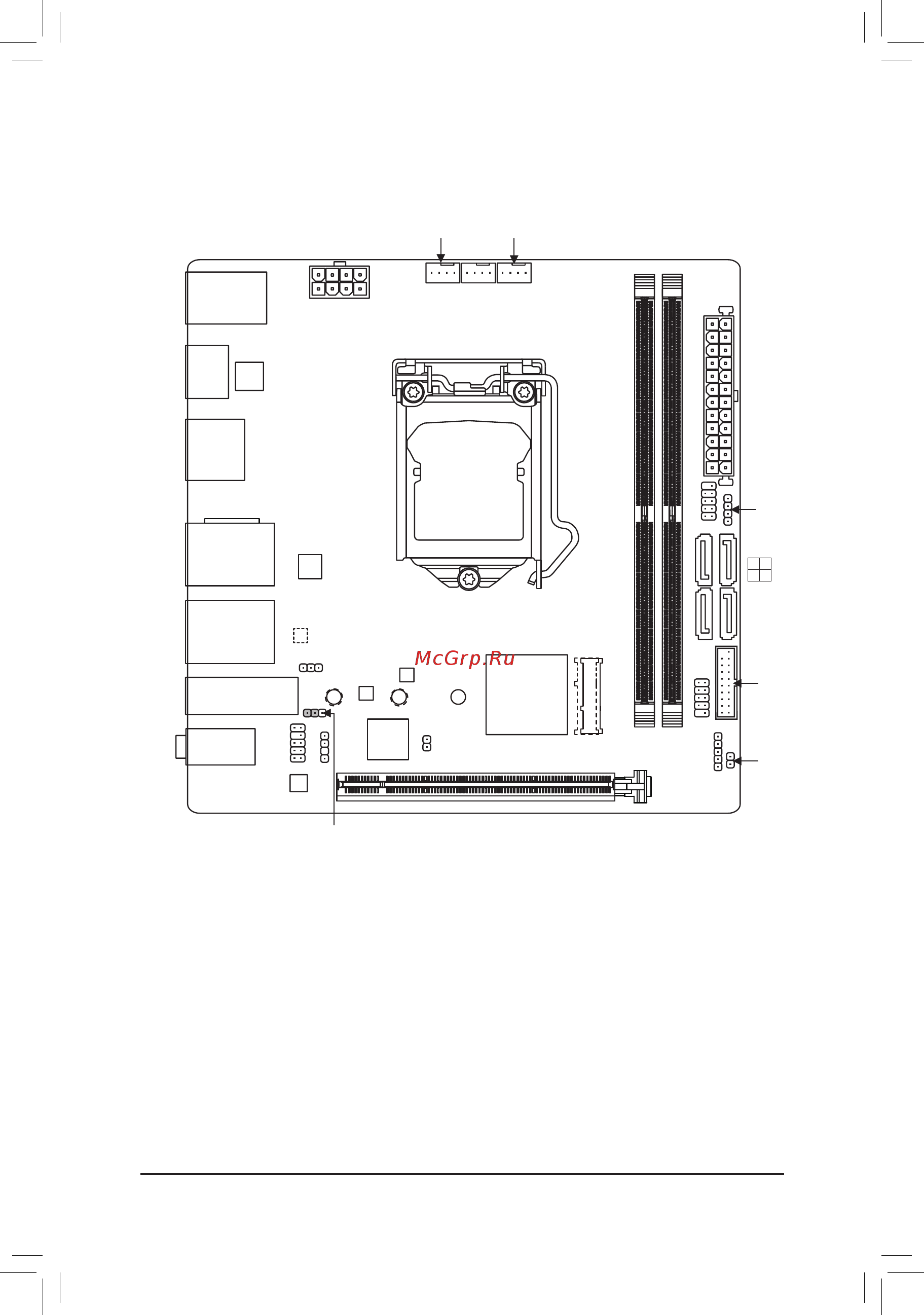 Gigabyte Z370N WIFI (rev. 1.0) [5/48] Z370n wifi motherboard layout