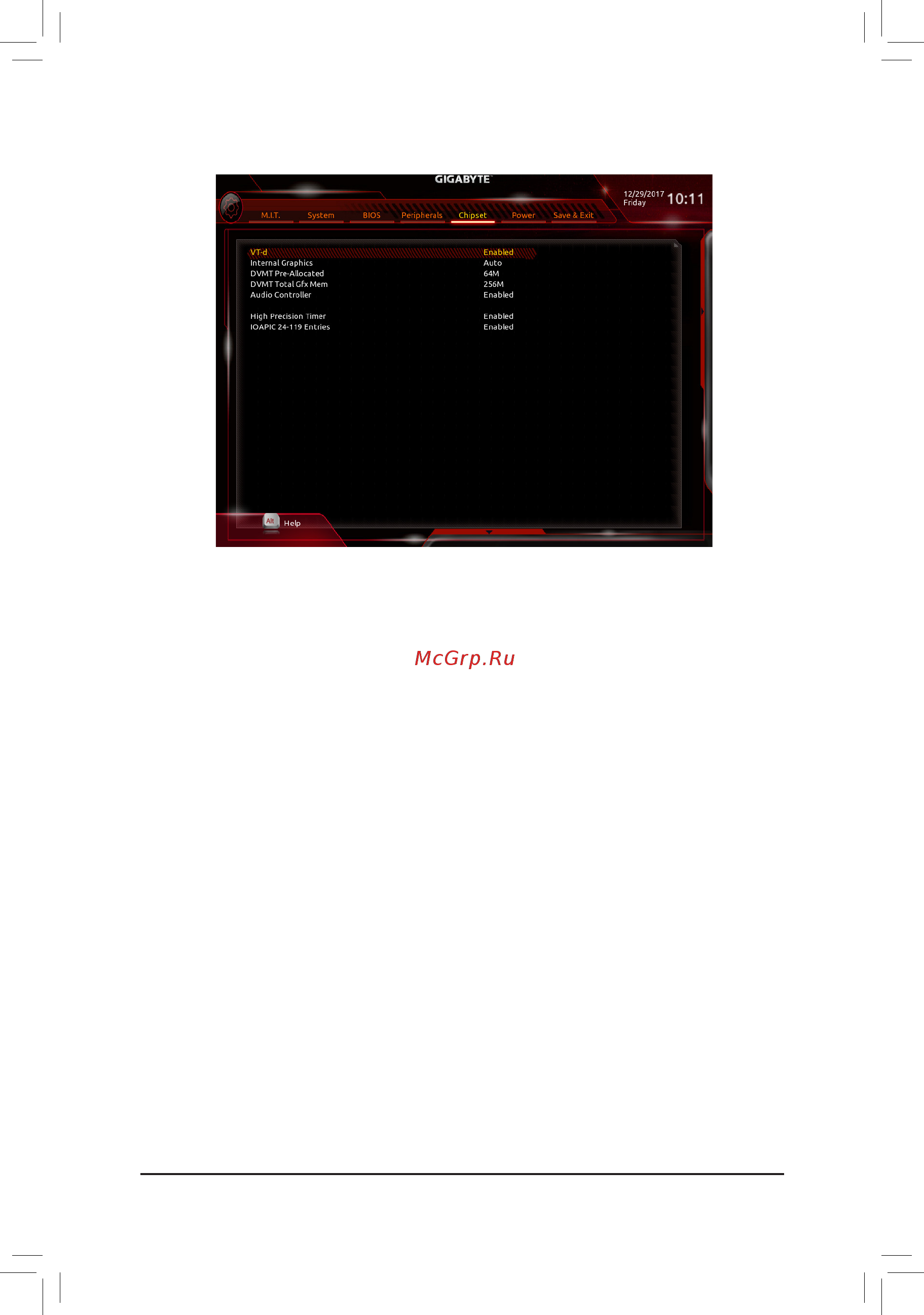 Gigabyte B360M D2V (rev. 1.0) [34/44] Ioapic 24 119 entries