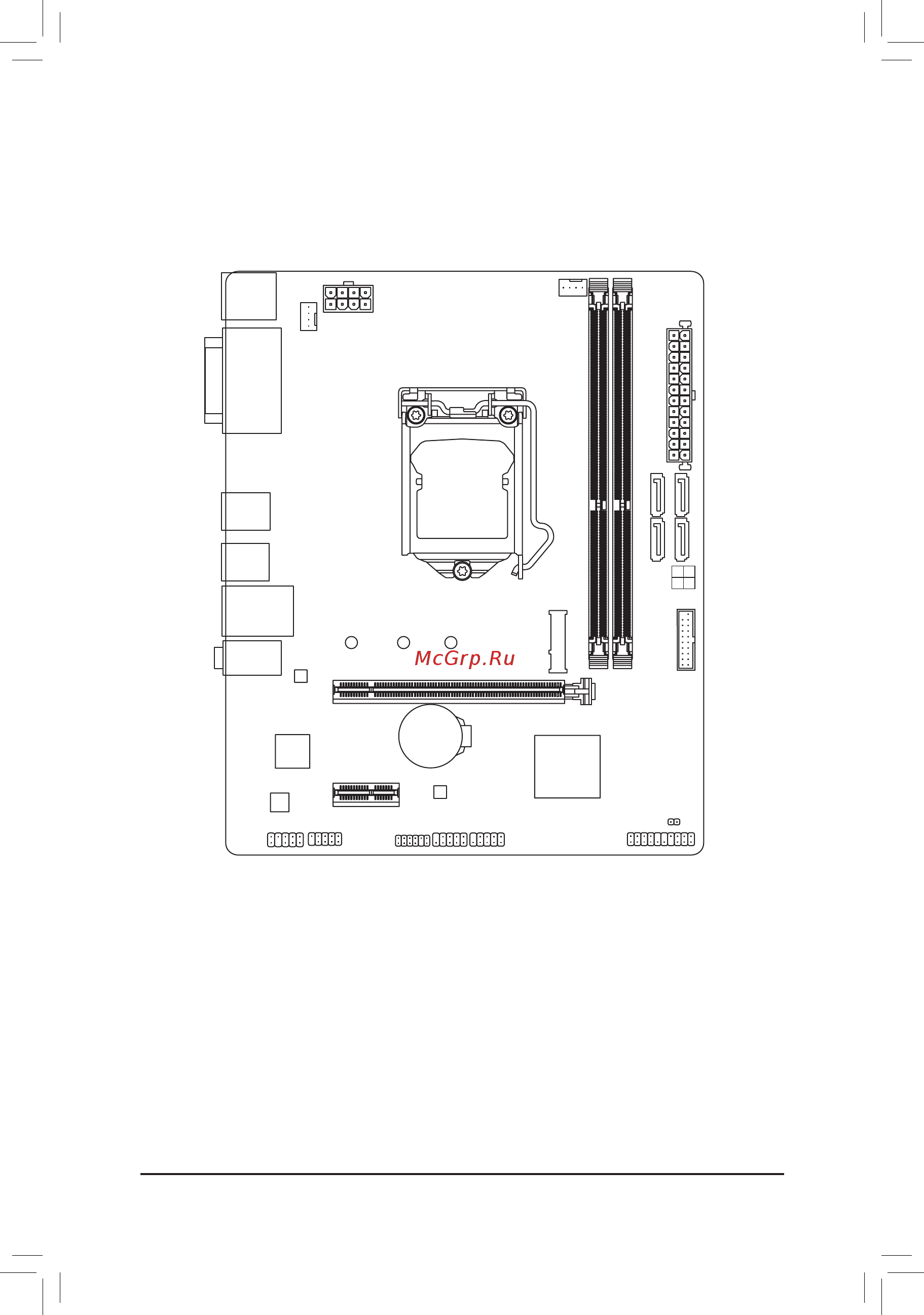 Gigabyte B365M POWER (rev. 1.0) [4/44] B365m power motherboard layout