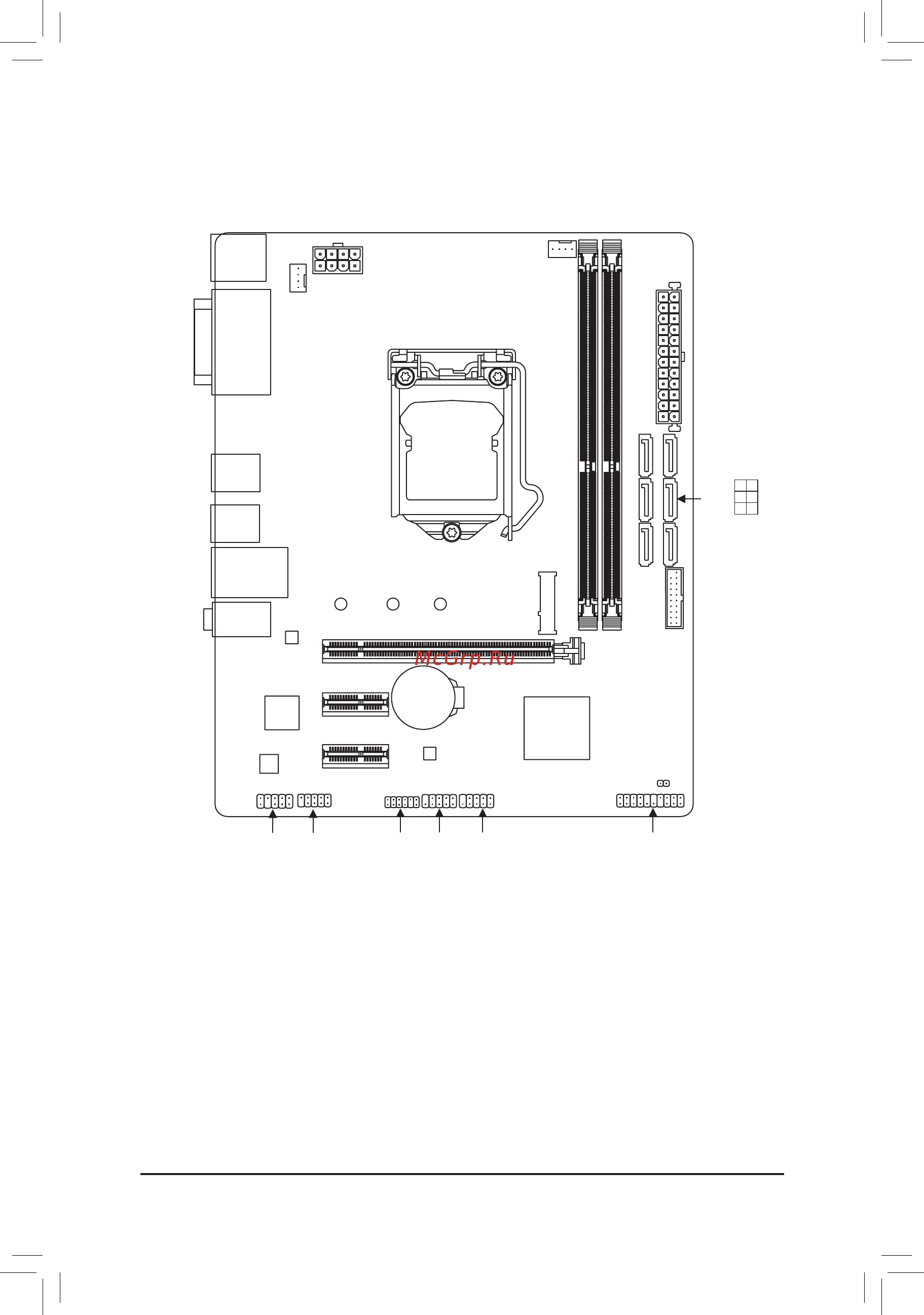 Gigabyte B365M D2V (rev. 1.0) [4/46] B360m d2v motherboard layout