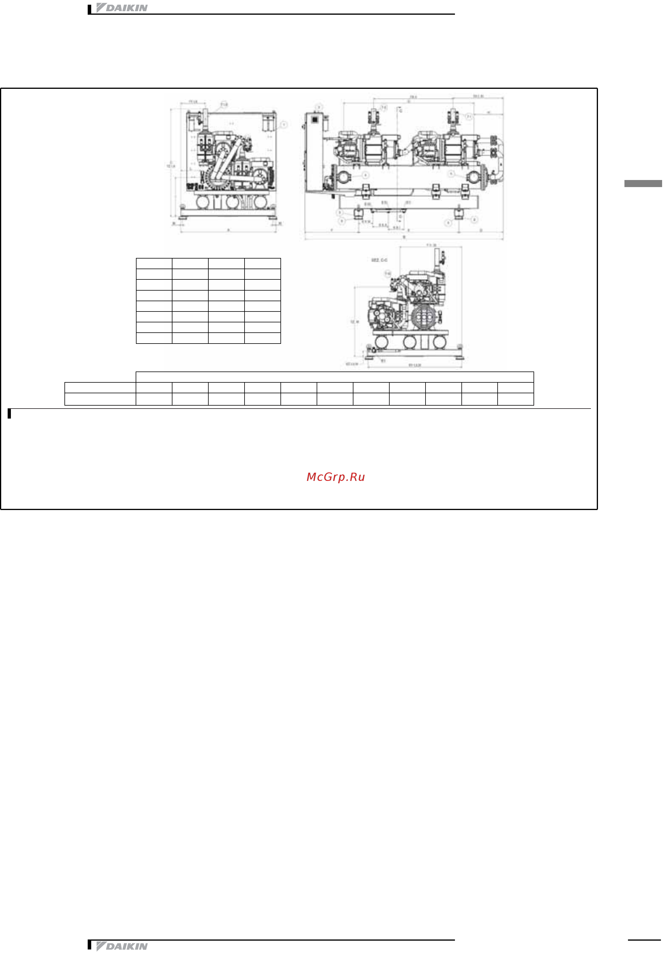Daikin EWLDС11I-SS [19/33] Размерные чертежи