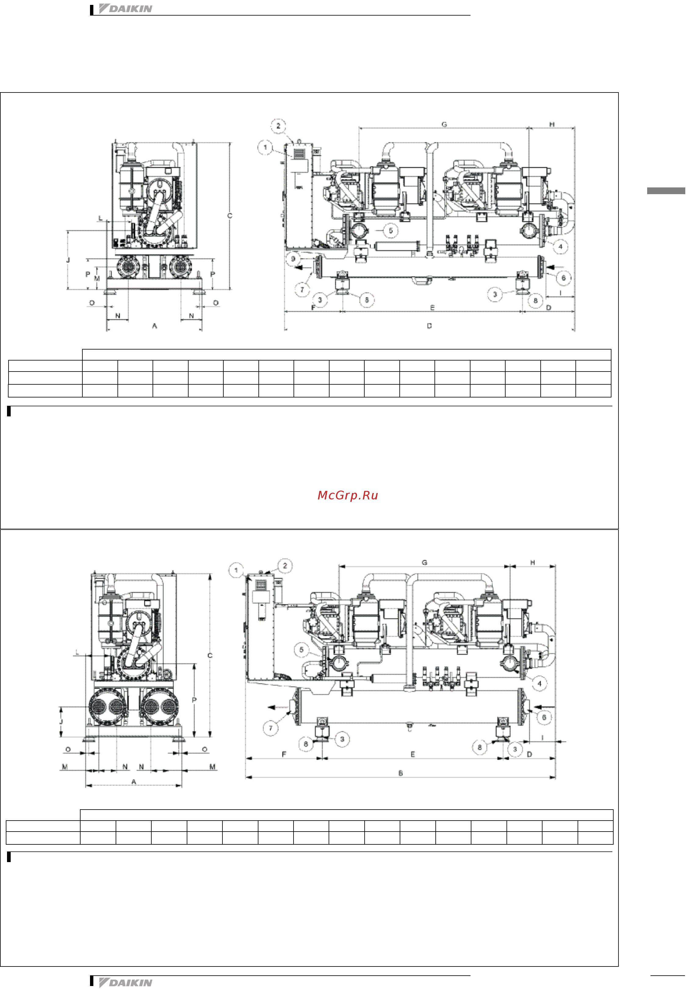Daikin EWWDС10I-SS [27/51] Dimensional drawings