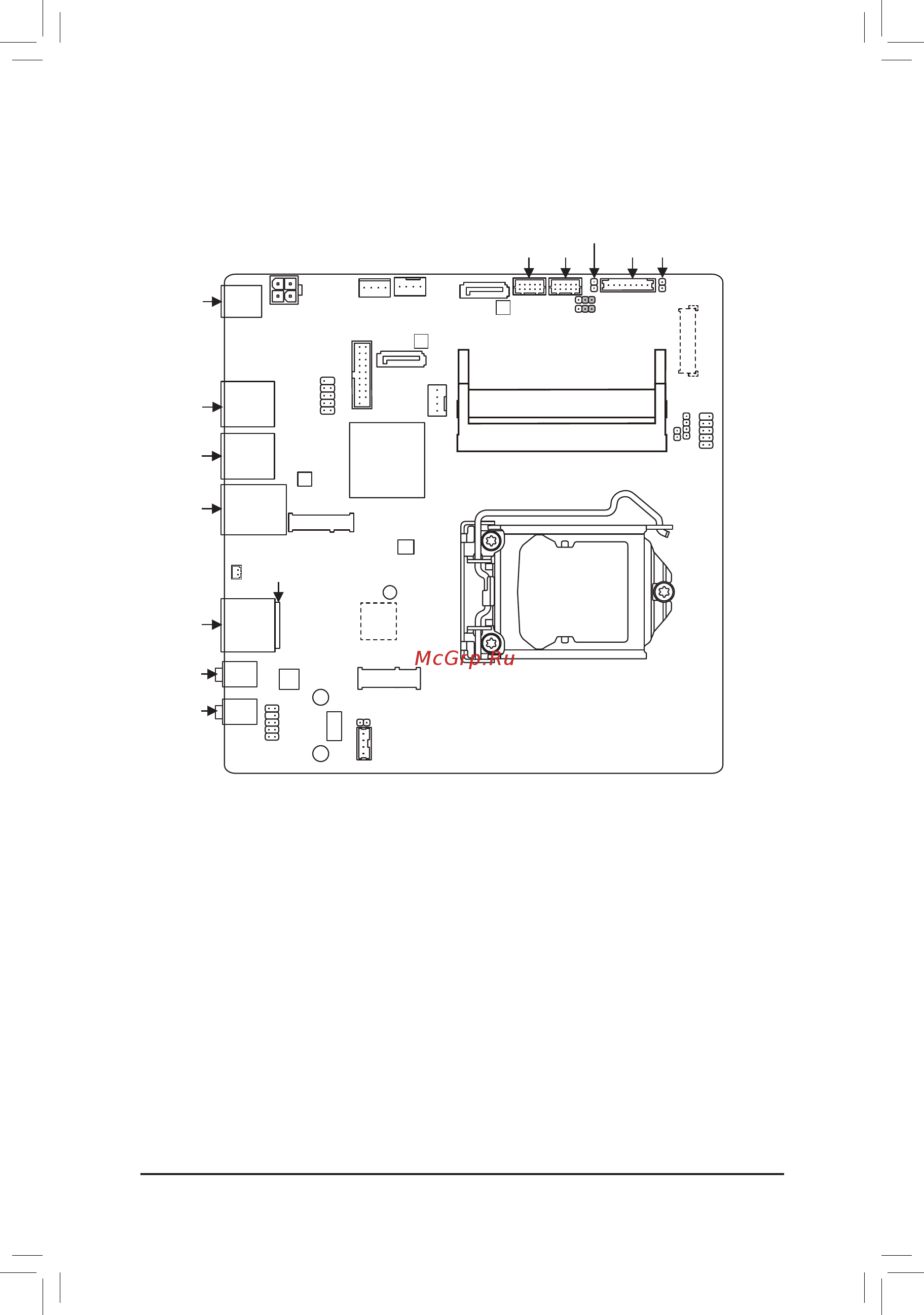 Gigabyte GA-H310TN-R2 [4/39] Ga h310tn r2 motherboard layout