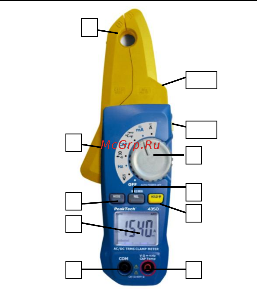 PEAKTECH PKT-P4350 [10/41] Bedienelemente und anschlüsse am gerät