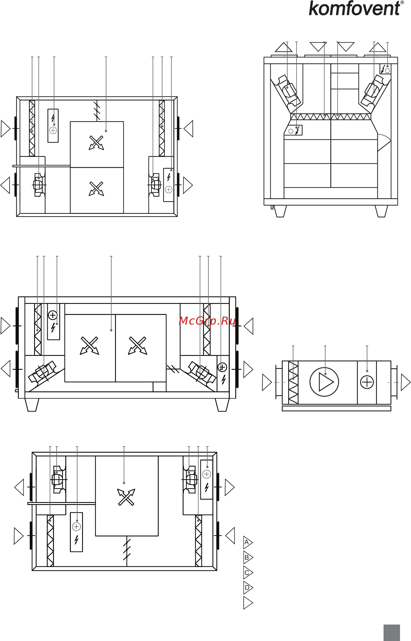 Komfovent Domekt S 650 F Паспорт и инструкция по монтажу онлайн [11/36] 529754