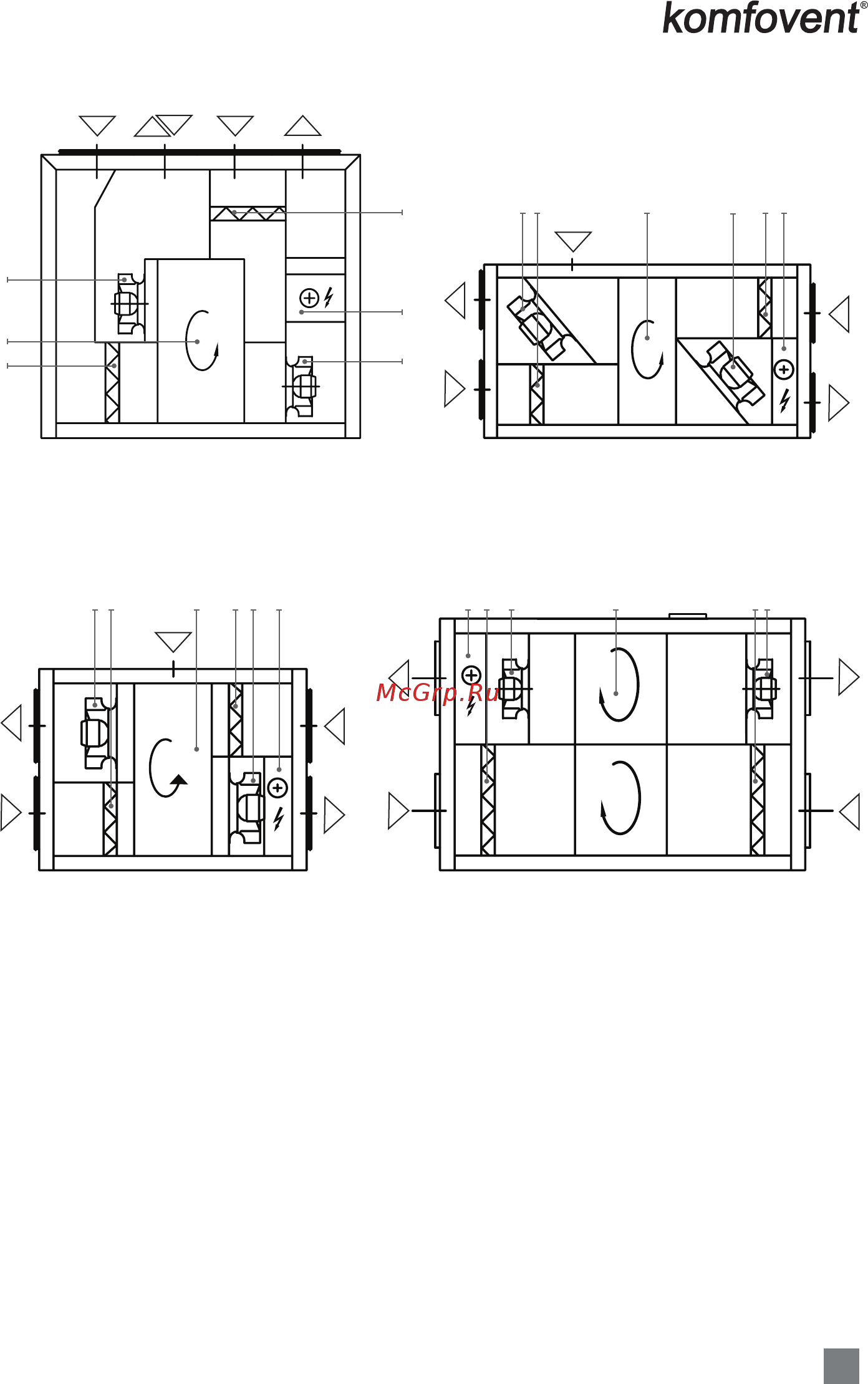 Komfovent Domekt S 650 F Паспорт и инструкция по монтажу онлайн [9/36] 529754