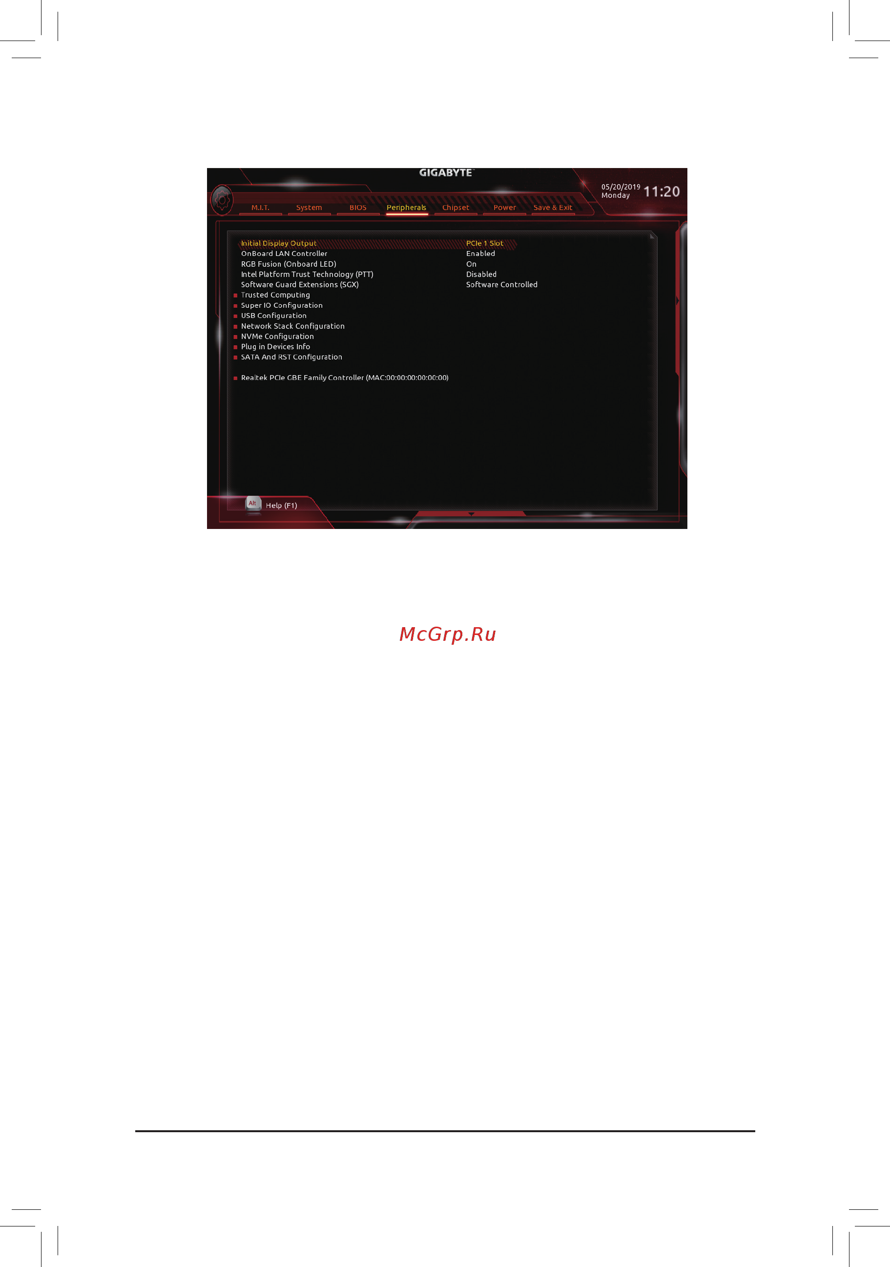Gigabyte H310M D3H [31/41] Software guard extensions sgx